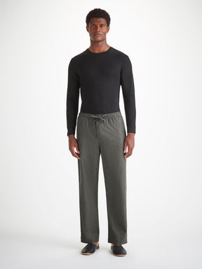 Men's Lounge Pants Balmoral Brushed Cotton Charcoal