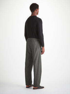 Men's Lounge Pants Balmoral Brushed Cotton Charcoal