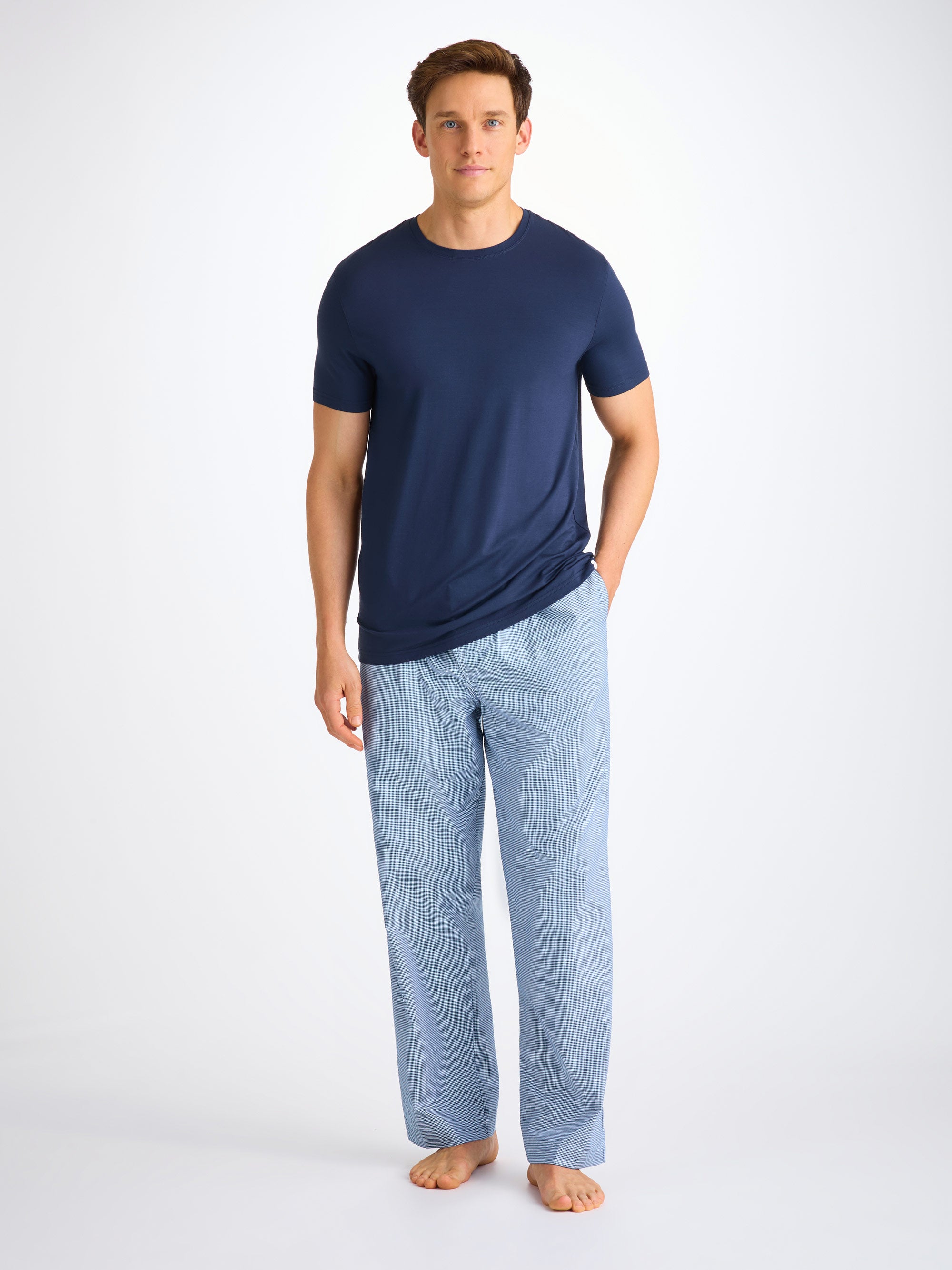 Men's Lounge Trousers Barker 39 Cotton Navy