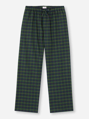 Men's Lounge Pants Kelburn 47 Brushed Cotton Green