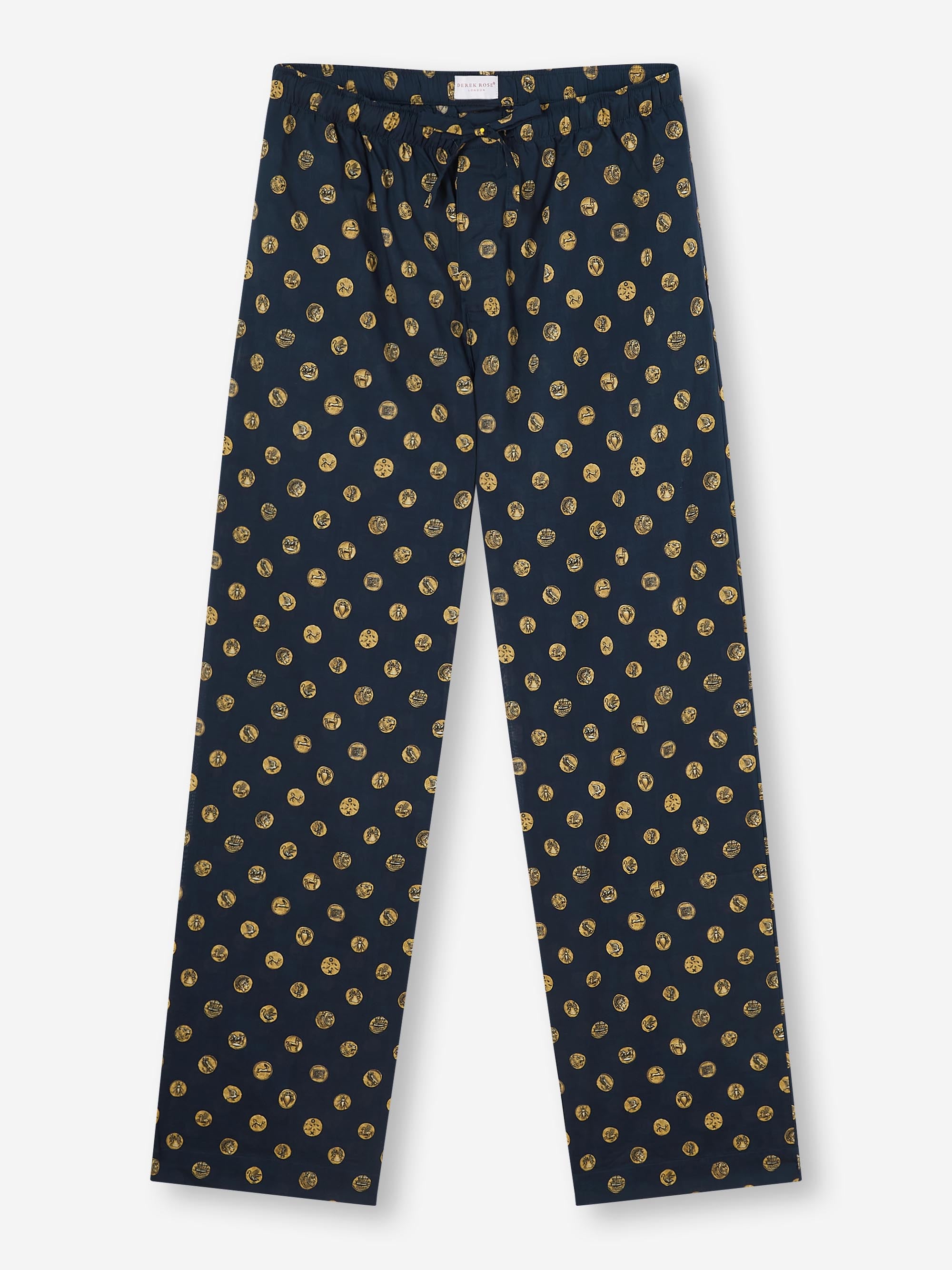 Men's Lounge Pants Ledbury 78 Cotton Batiste Navy