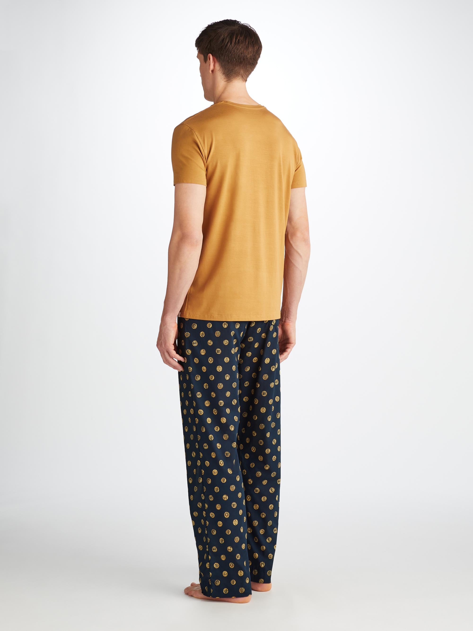 Men's Lounge Pants Ledbury 78 Cotton Batiste Navy