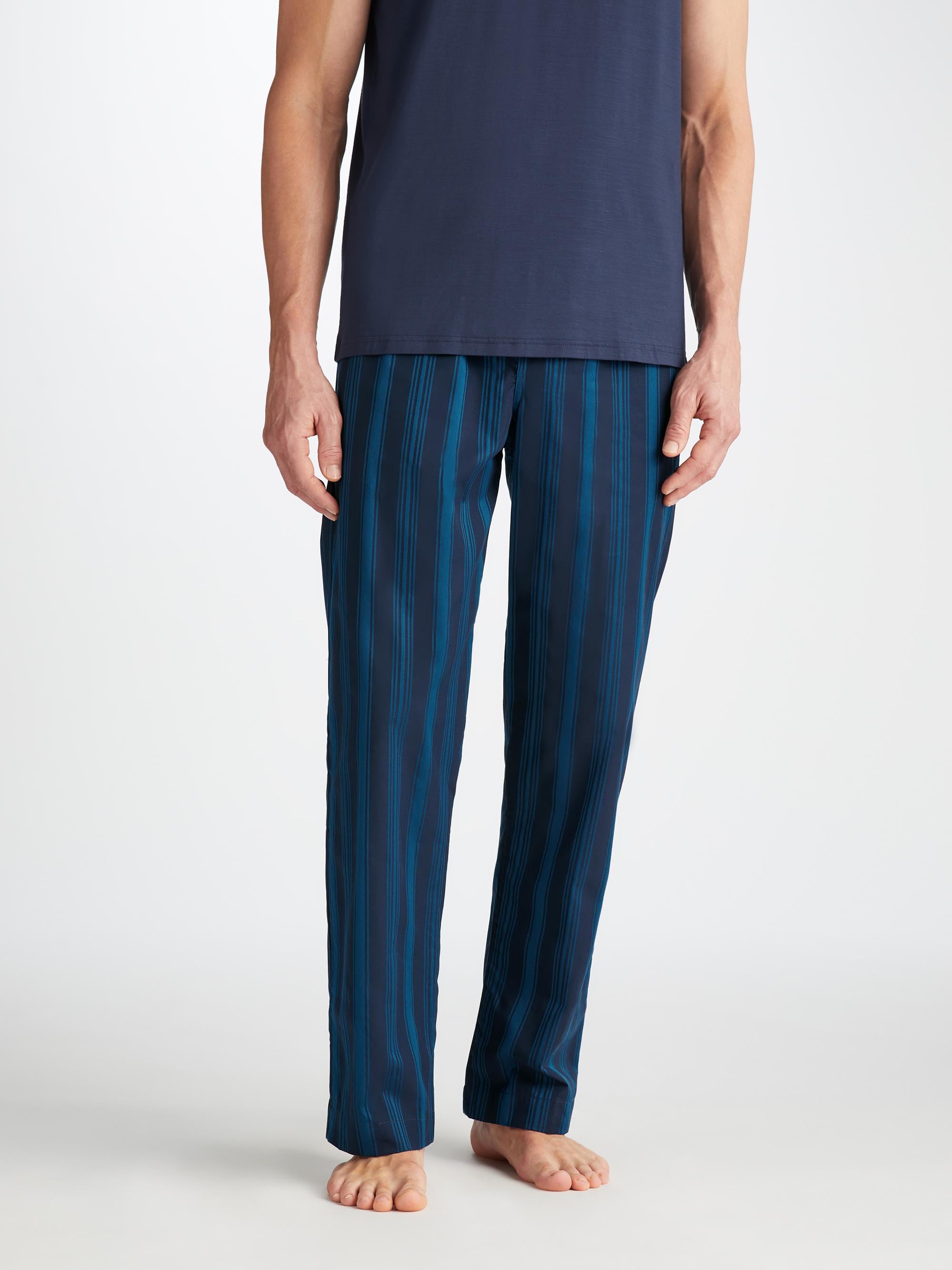 Men's Lounge Trousers Royal 222 Cotton Navy