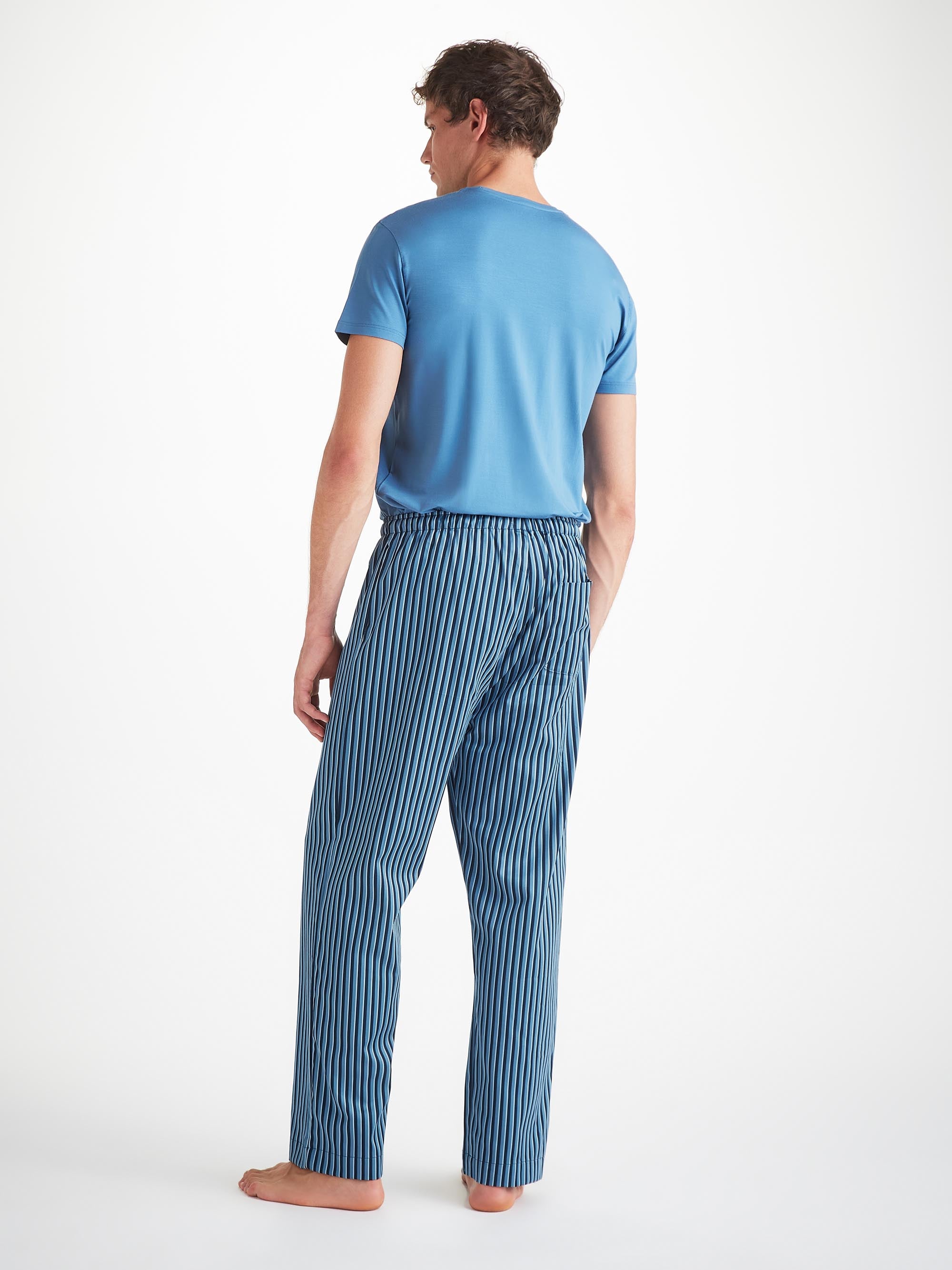 Men's Lounge Trousers Wellington 58 Cotton Blue