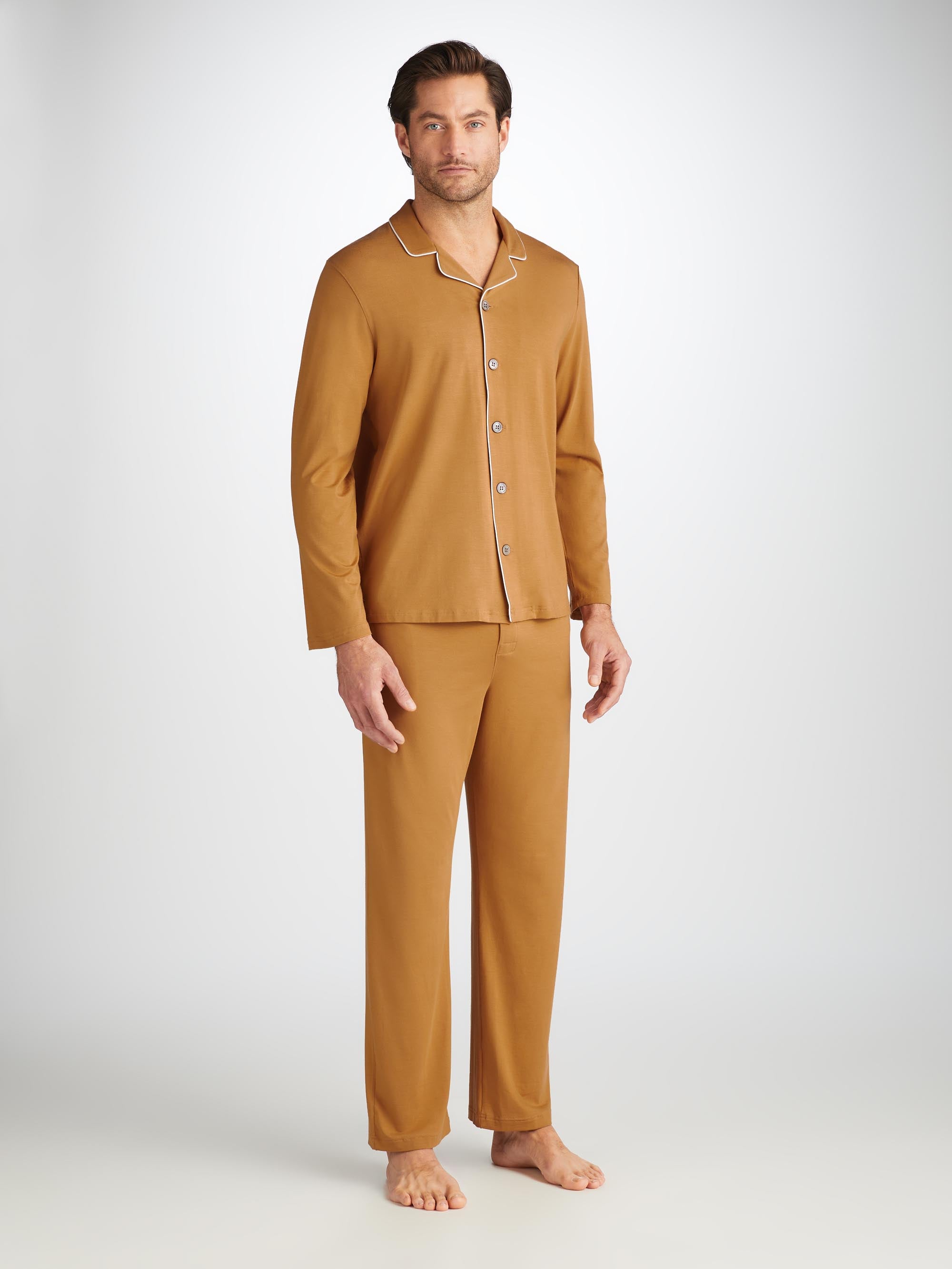 Men's Pyjamas Basel Micro Modal Stretch Gold