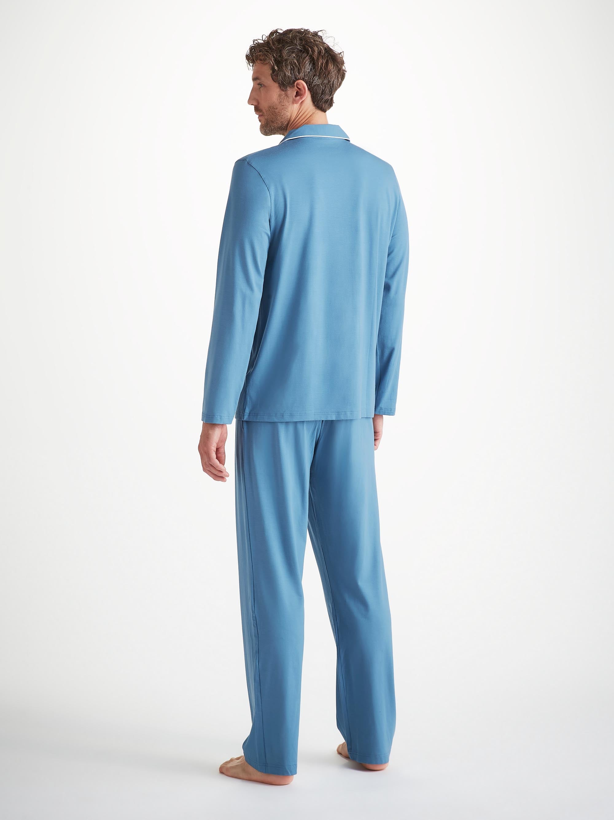 Men's Pajamas Basel Micro Modal Stretch Steel Blue