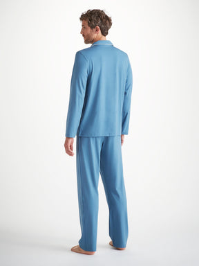 Men's Pyjamas Basel Micro Modal Stretch Steel Blue