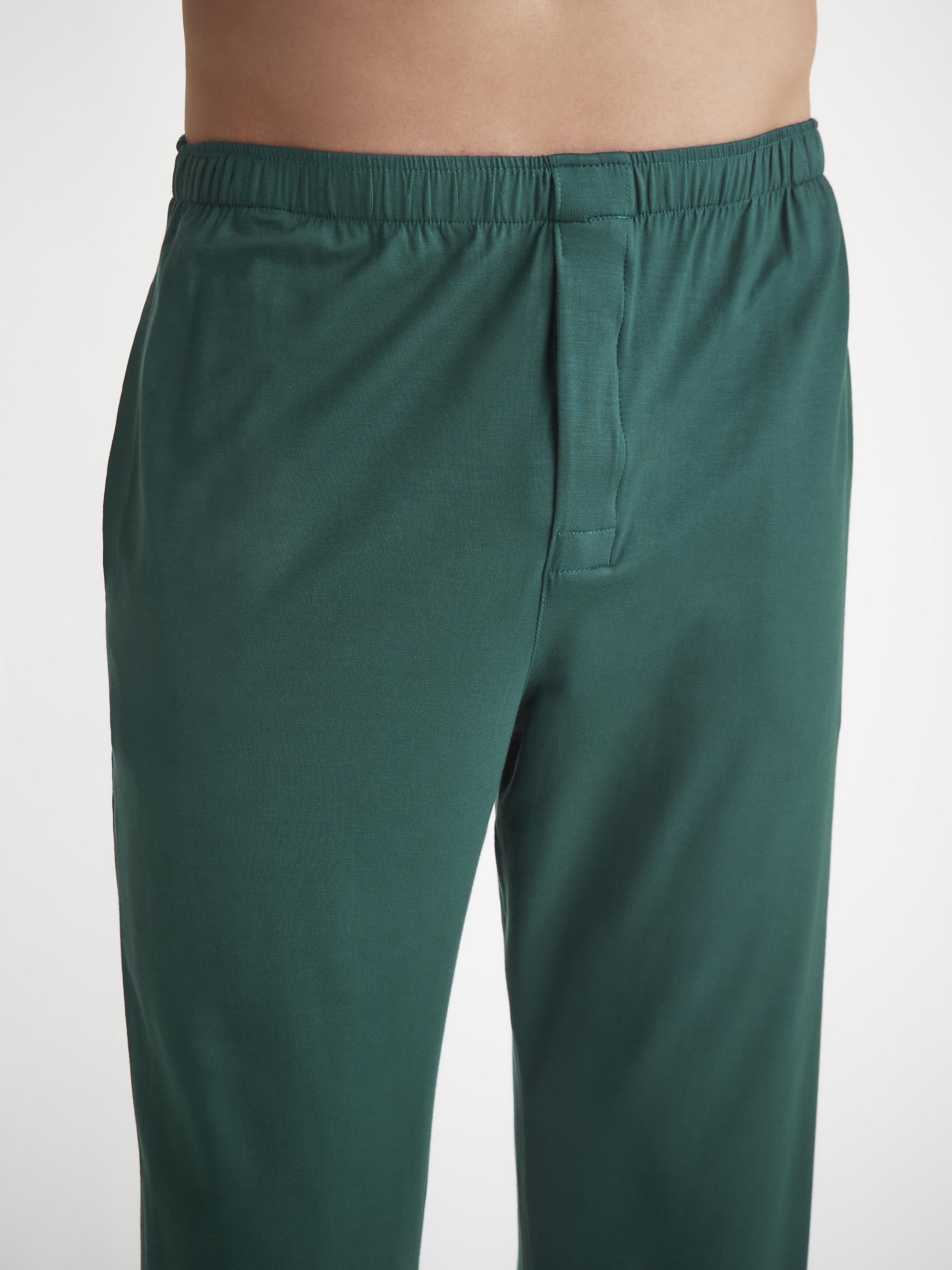 Men's Pajamas Basel Micro Modal Stretch Pine Green