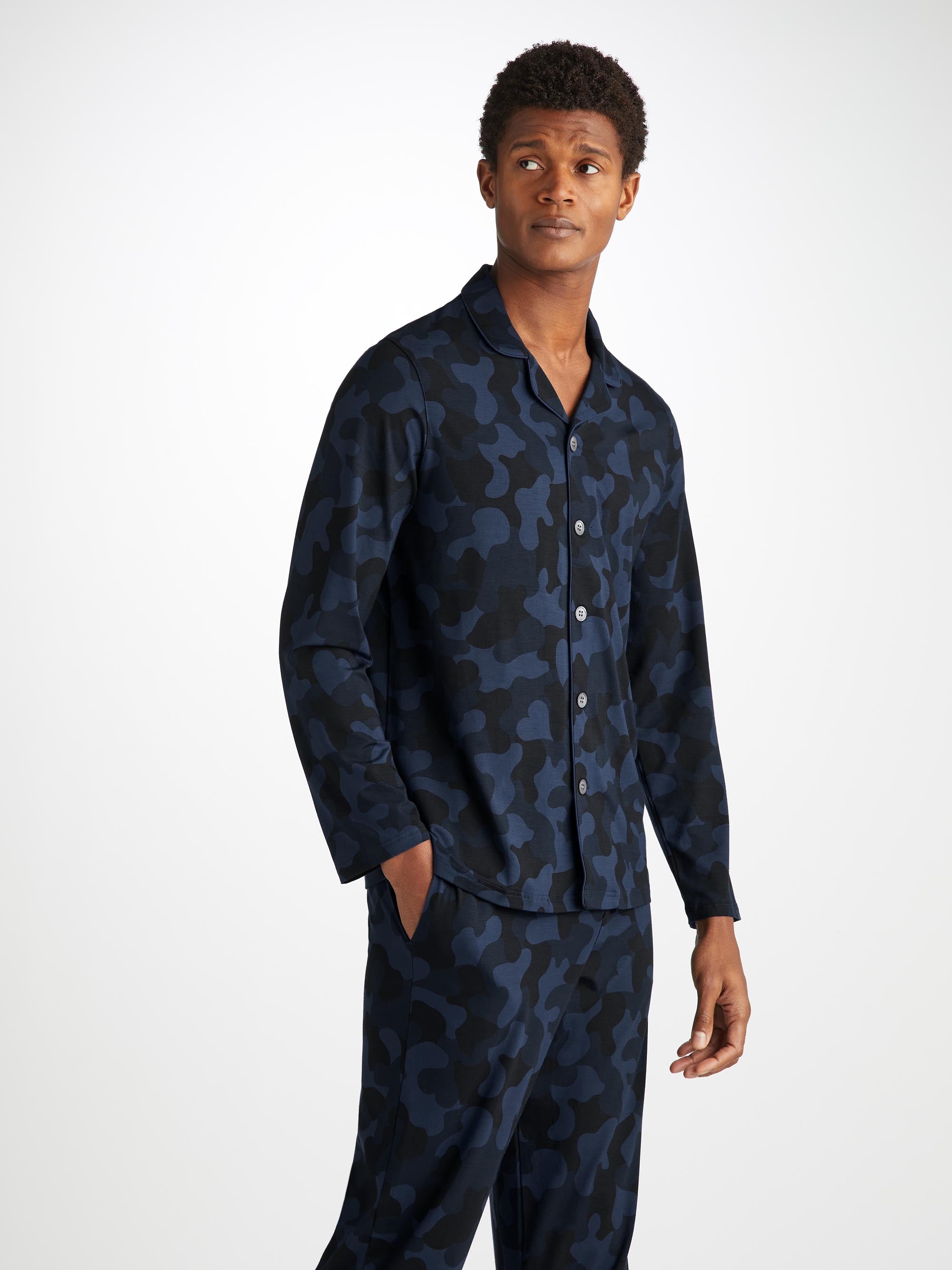 Men's Pajamas London 11 Micro Modal Navy