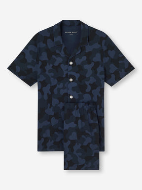 Men's Short Pyjamas London 11 Micro Modal Navy