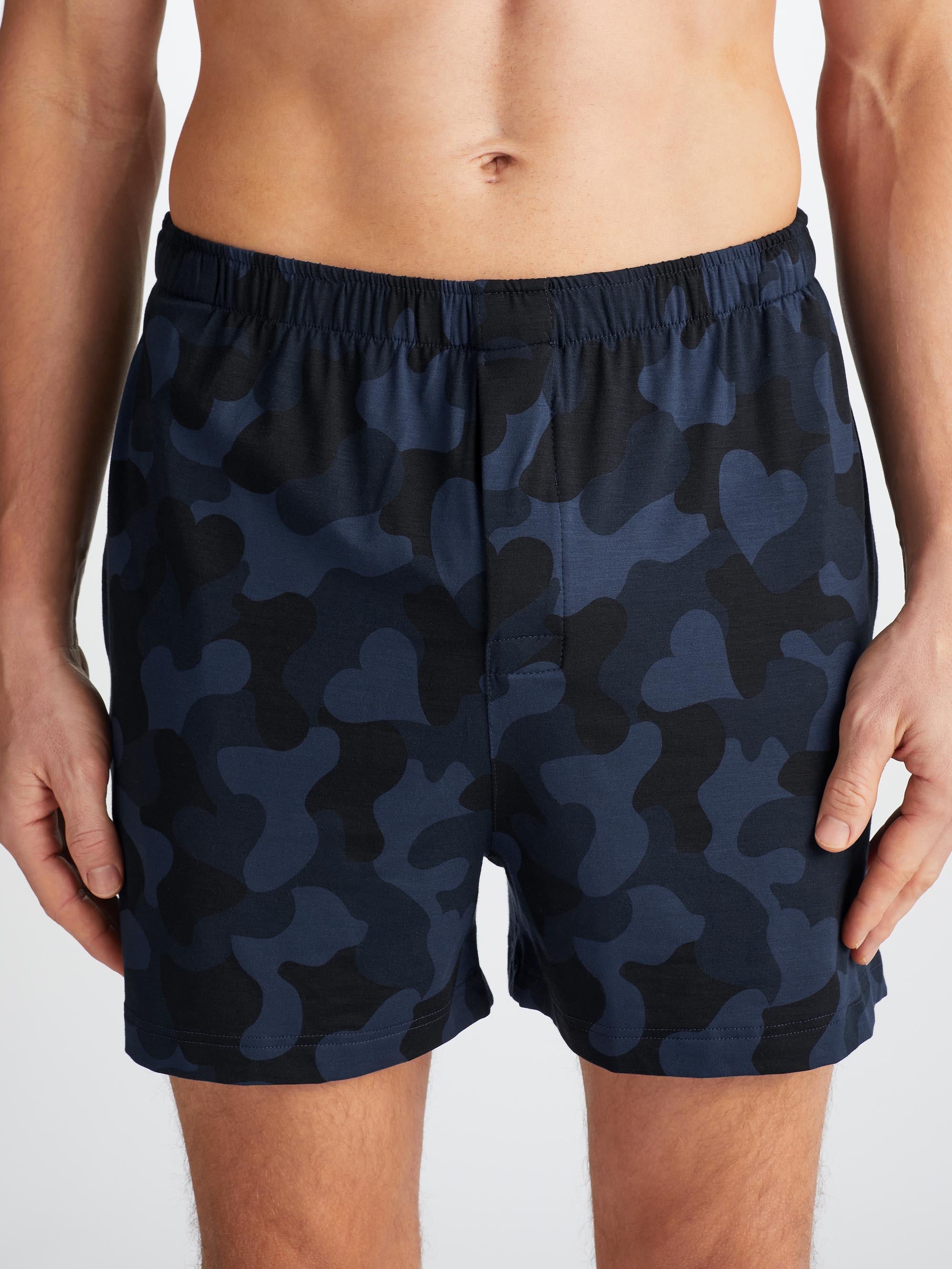 Men's Short Pyjamas London 11 Micro Modal Navy