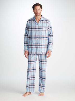 Men's Classic Fit Pajamas Barker 38 Cotton Blue