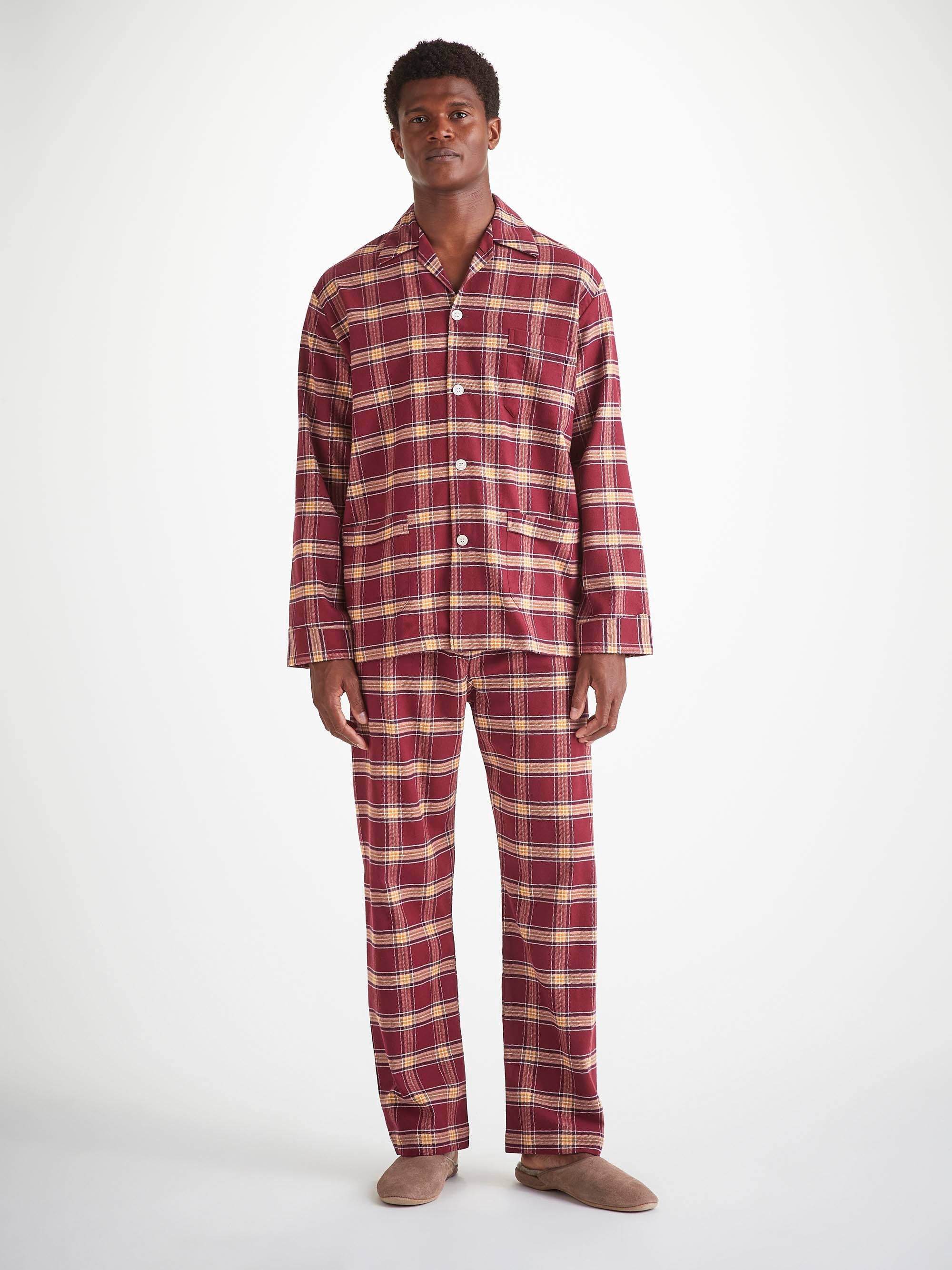 Mens long pyjamas set sale