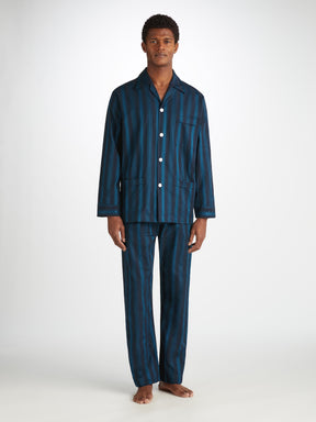 Men's Classic Fit Pajamas Royal 222 Cotton Navy