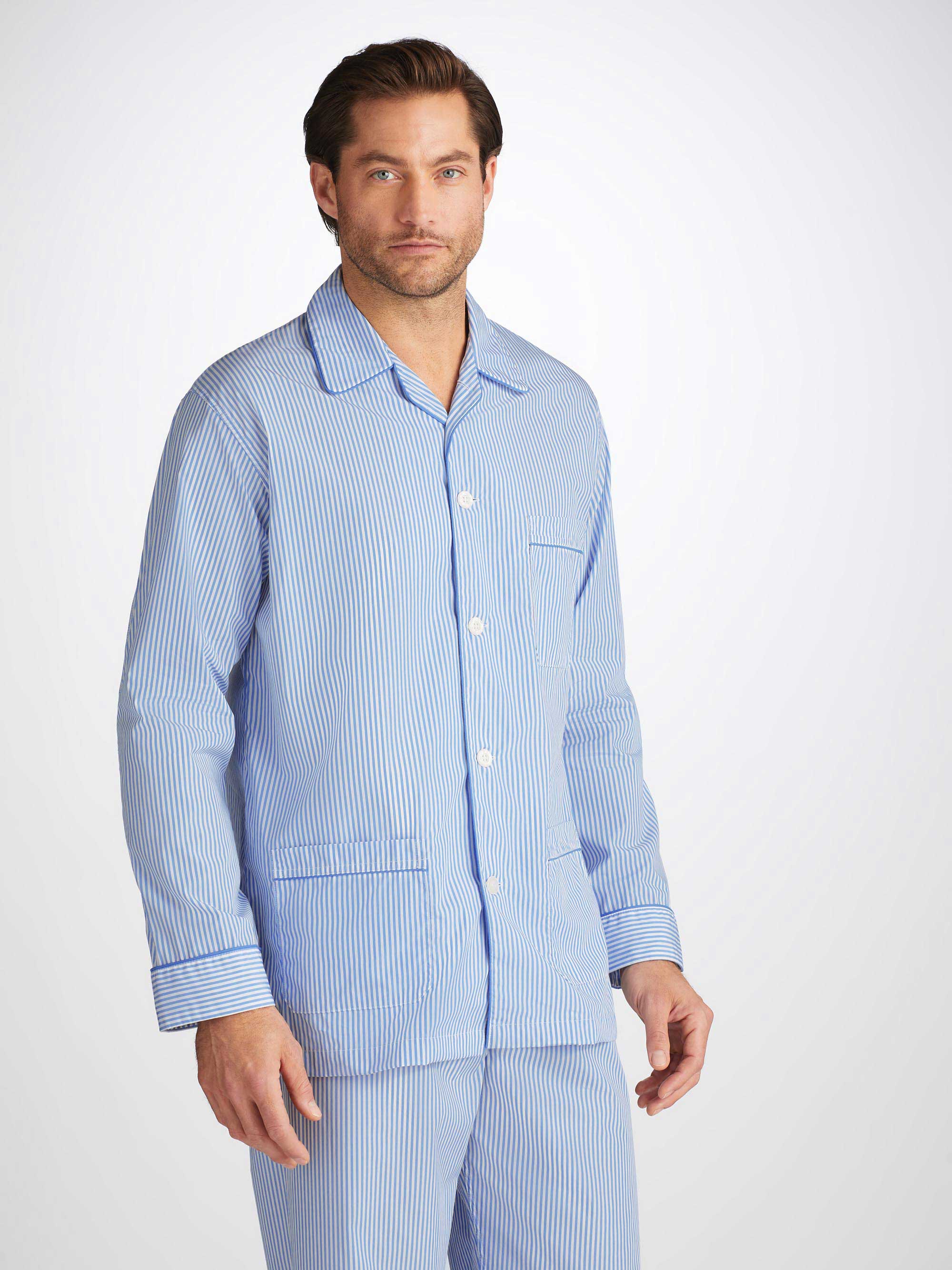 Men's Classic Fit Pyjamas James Cotton Blue 