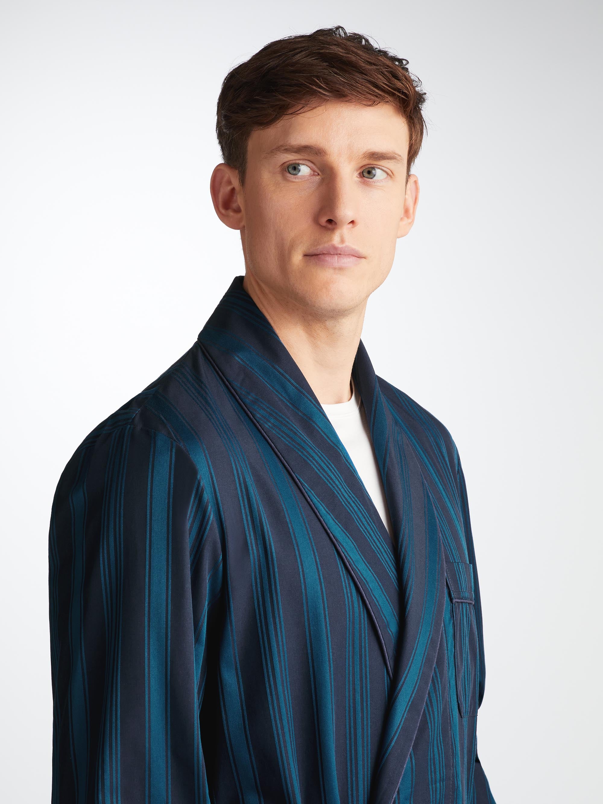 Men's Robe Royal 222 Cotton Navy