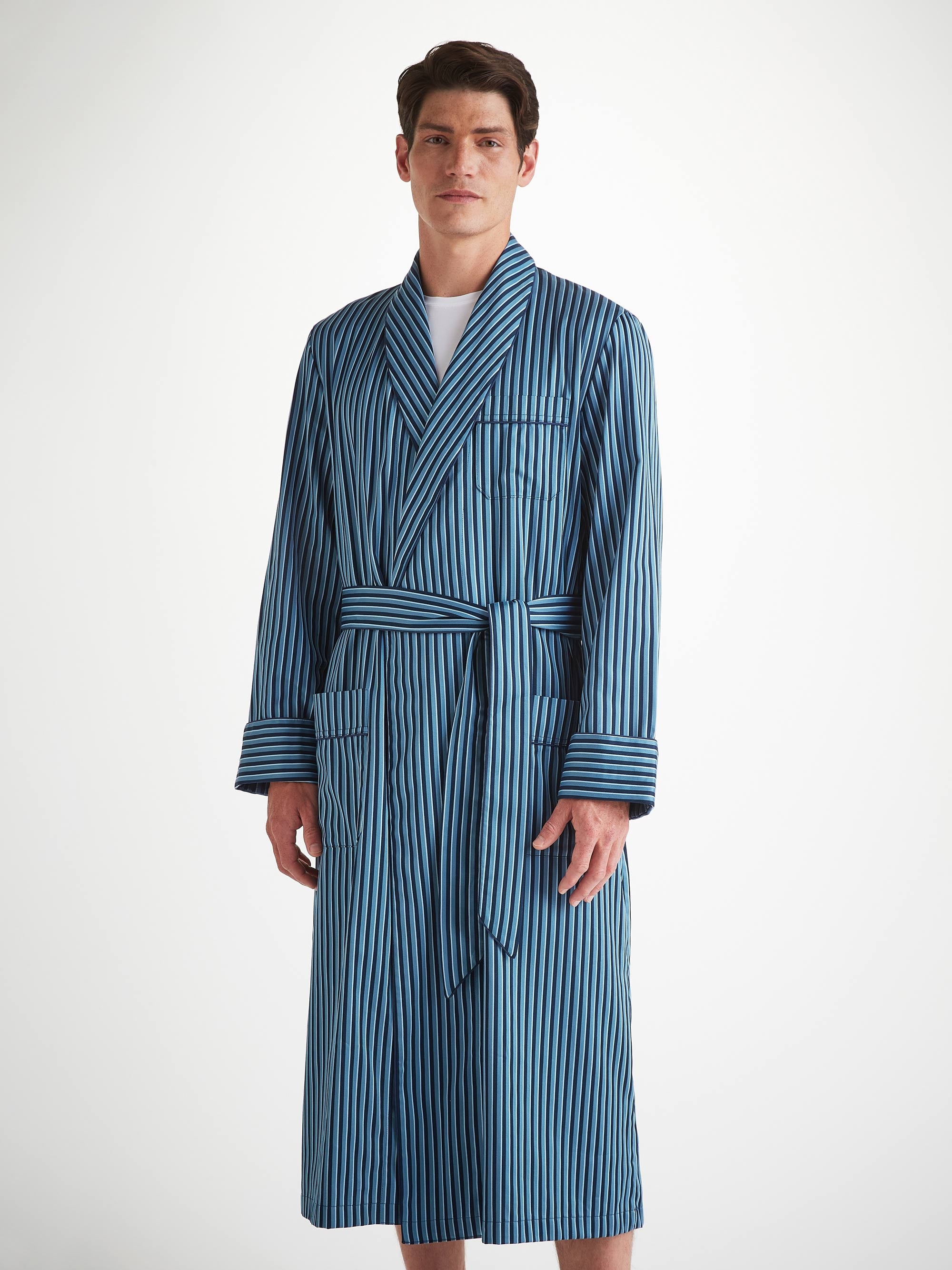 Men's Robe Wellington 58 Cotton Blue