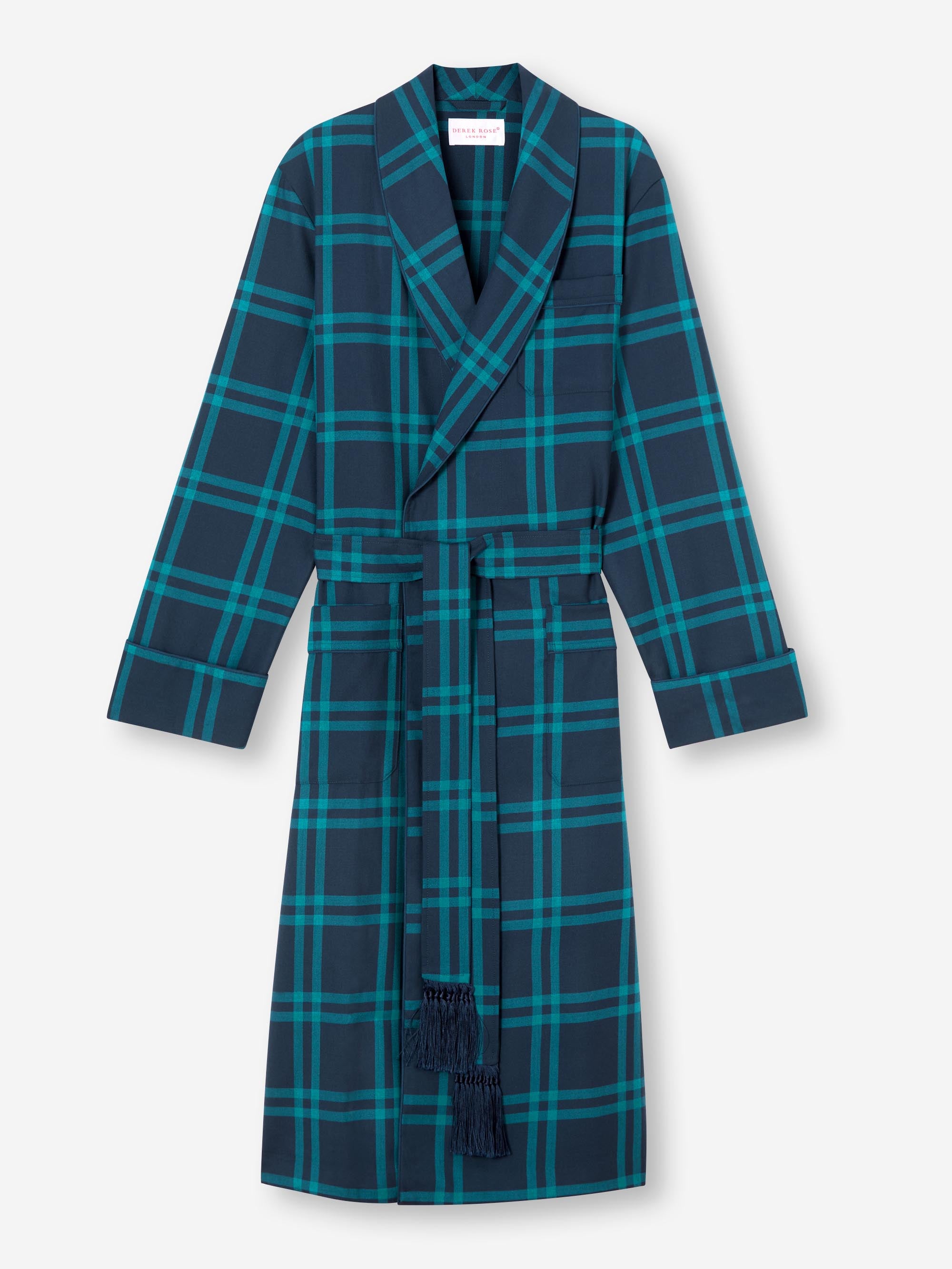 Men's Robe York 46 Wool Navy