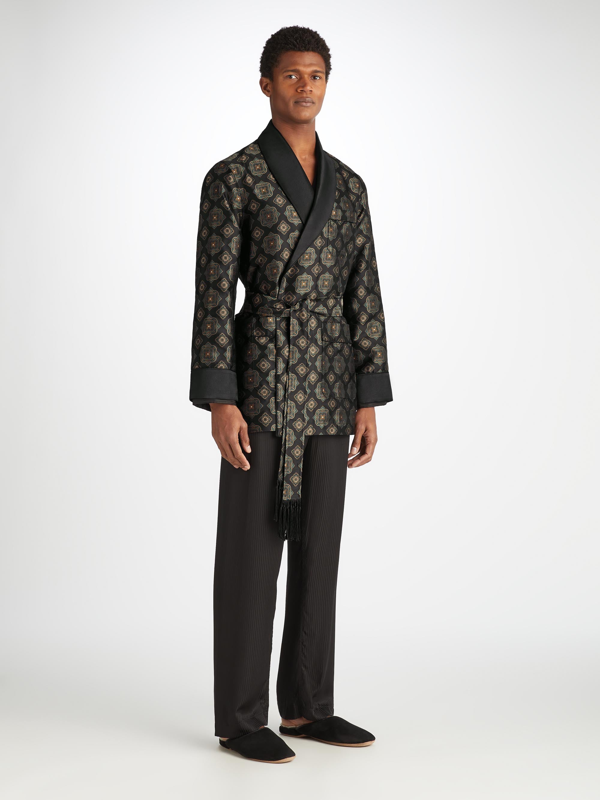 Derek rose smoking jacket hotsell