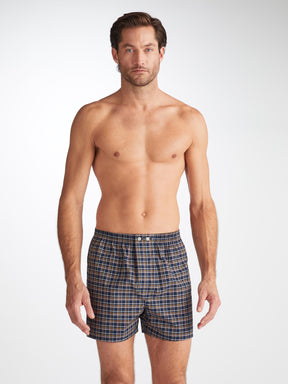 Men's Classic Fit Boxers Barker 37 Cotton Navy