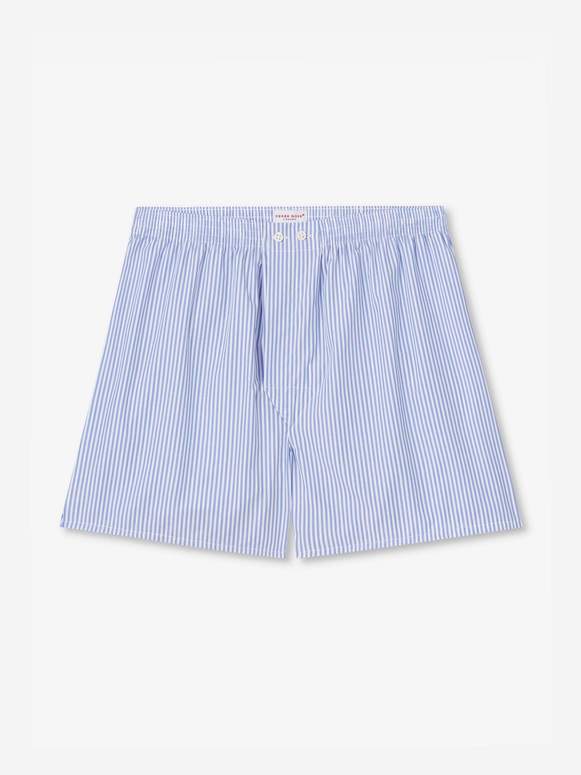 Men's Classic Fit Boxers James Cotton Blue