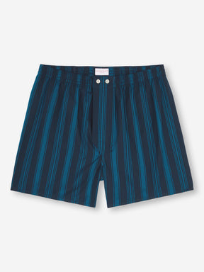 Men's Classic Fit Boxers Royal 222 Cotton Navy