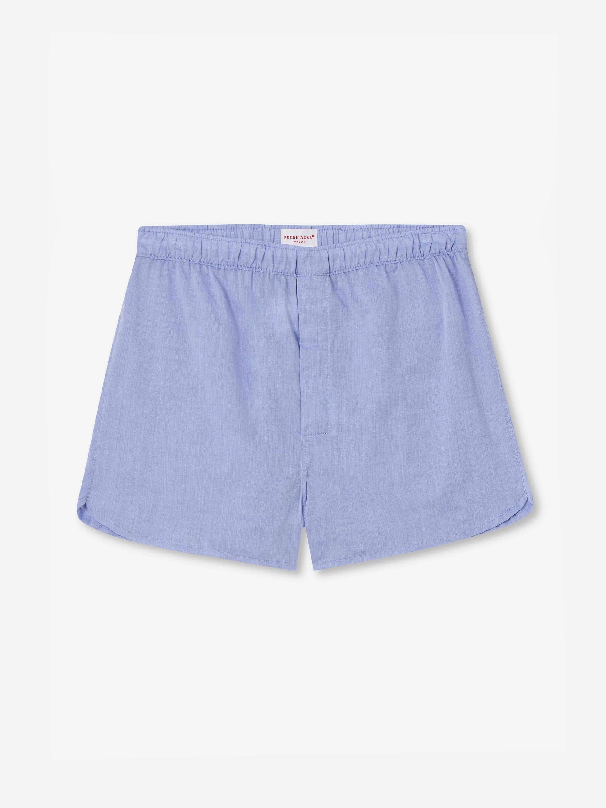 Men's Modern Fit Boxers Amalfi Cotton Batiste Blue