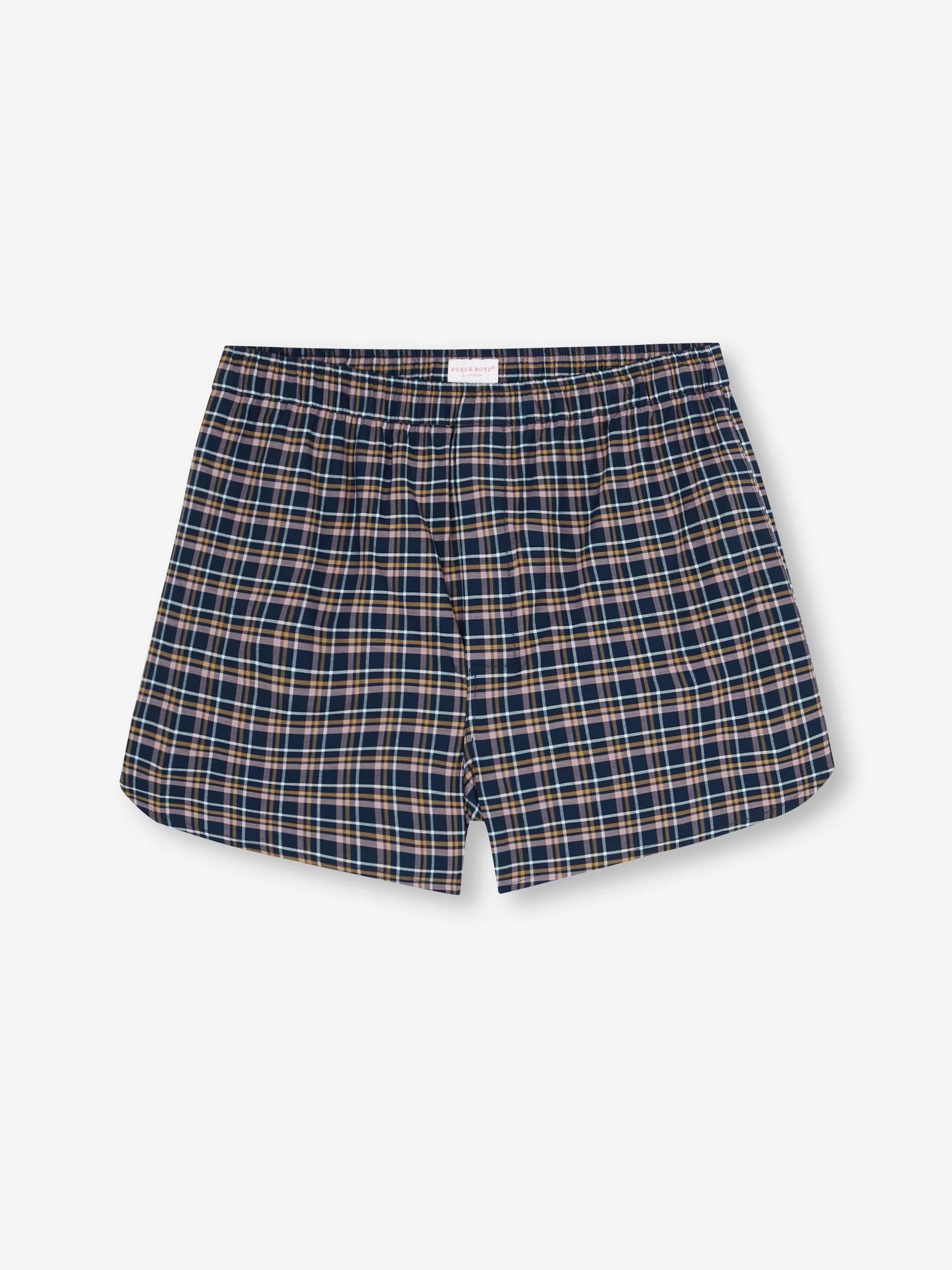 Men's Modern Fit Boxers Barker 37 Cotton Navy