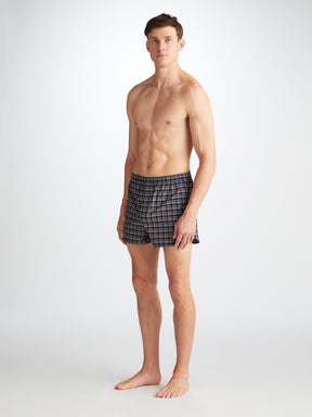 Men's Modern Fit Boxers Barker 37 Cotton Navy