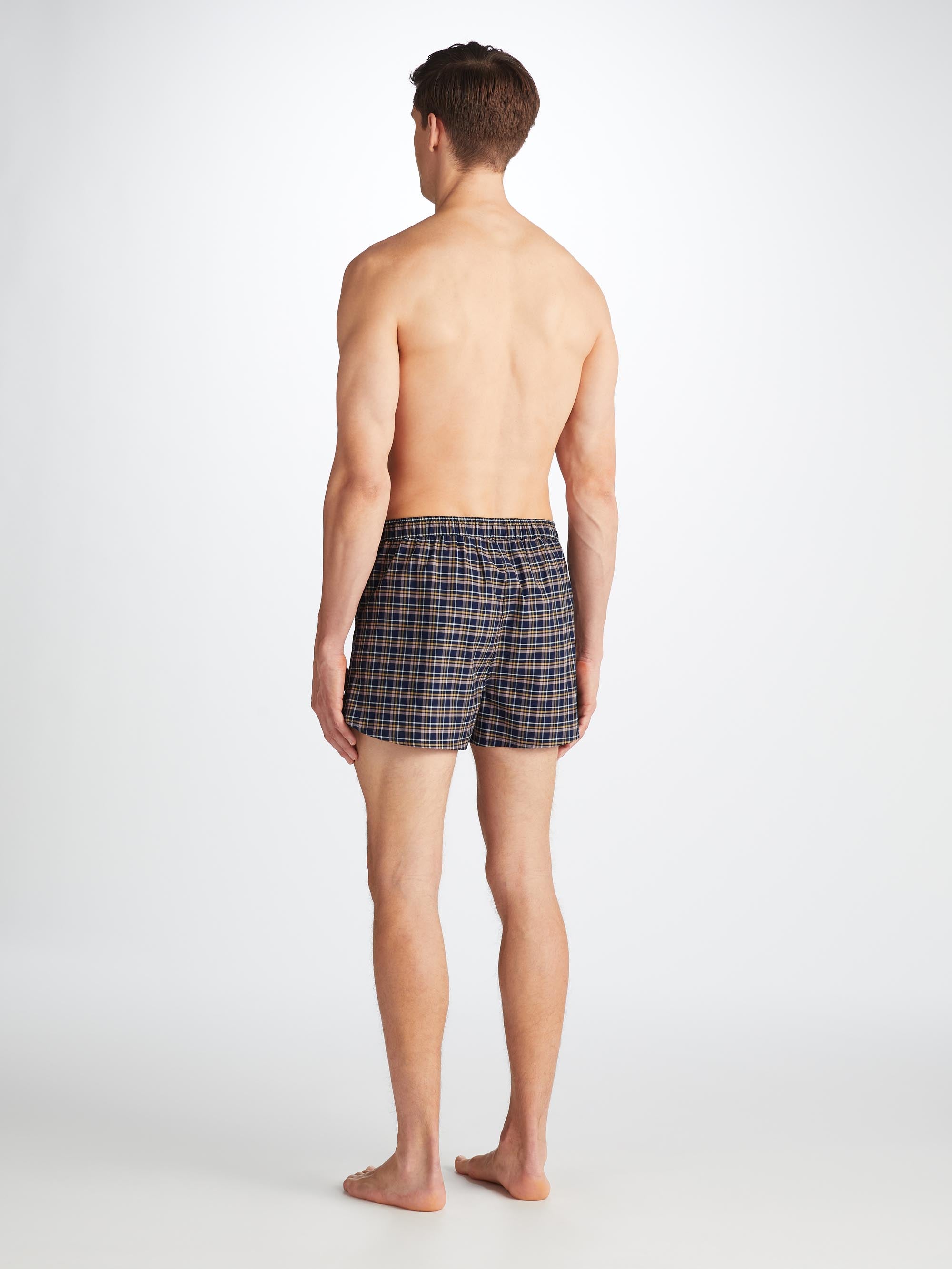 Men's Modern Fit Boxers Barker 37 Cotton Navy