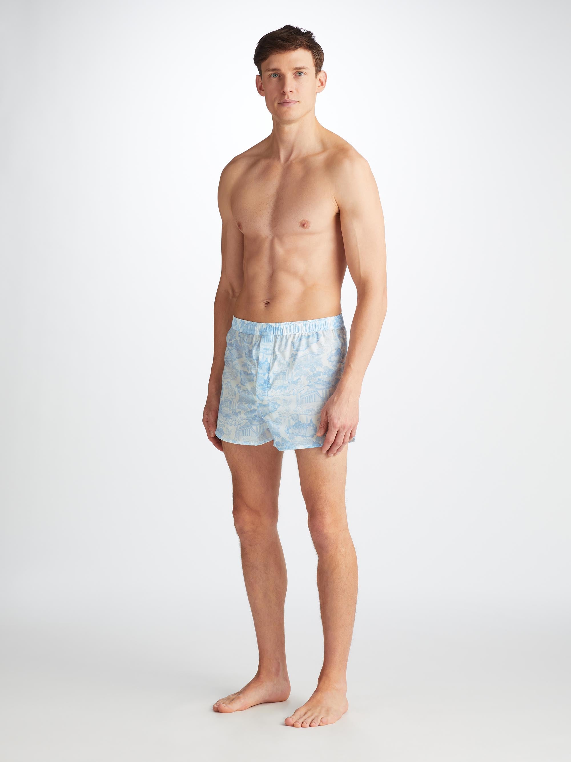 Men's Modern Fit Boxers Ledbury 77 Cotton Batiste White