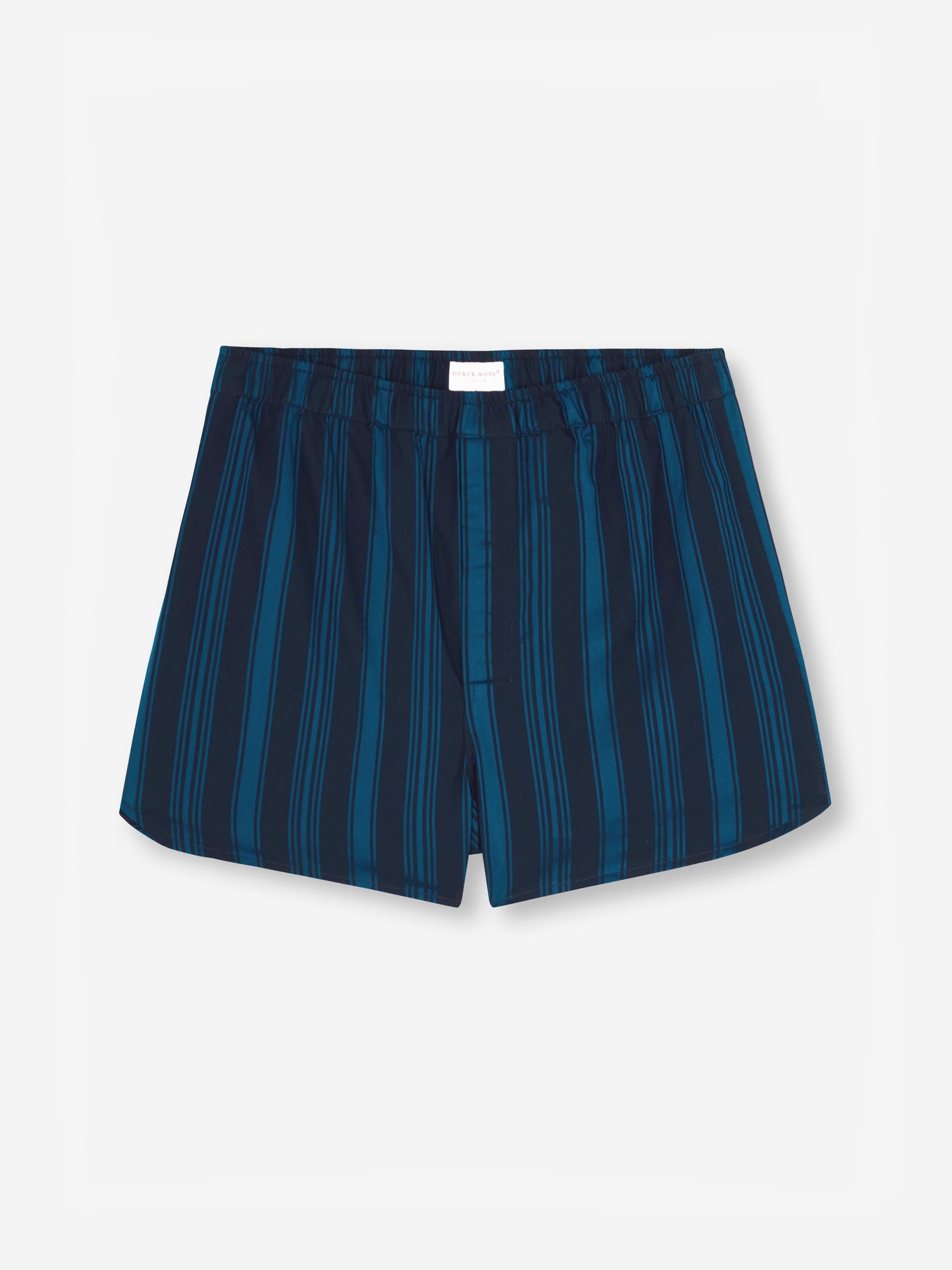 Men's Modern Fit Boxers Royal 222 Cotton Navy