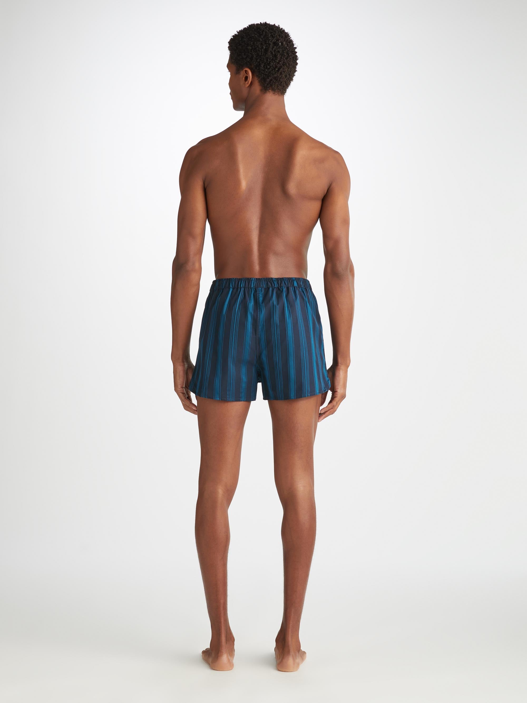 Men's Modern Fit Boxers Royal 222 Cotton Navy