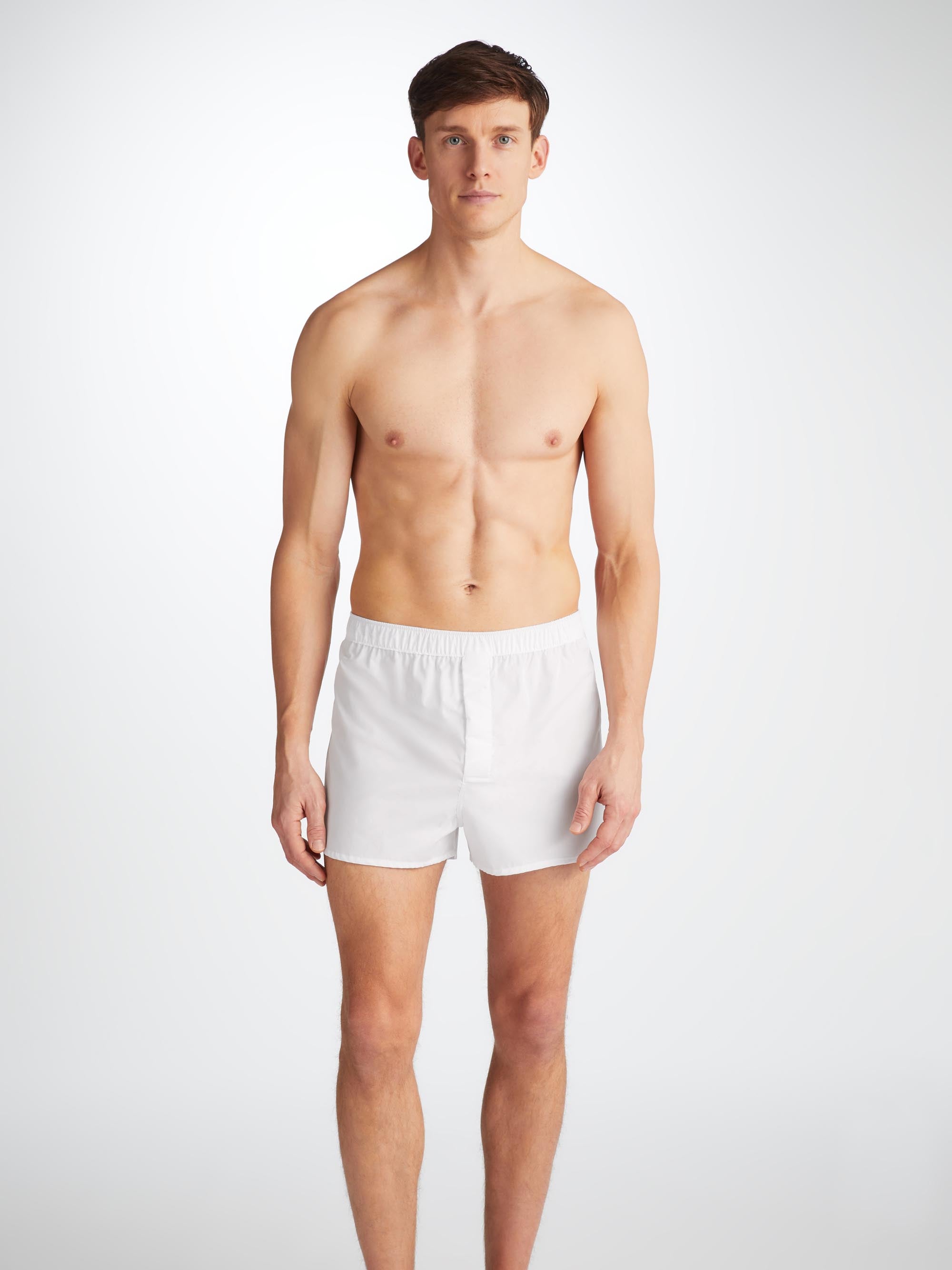 Men's Modern Fit Boxers Savoy Cotton White