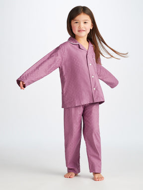 Kids' Pyjamas Kate 10 Cotton Jacquard Purple