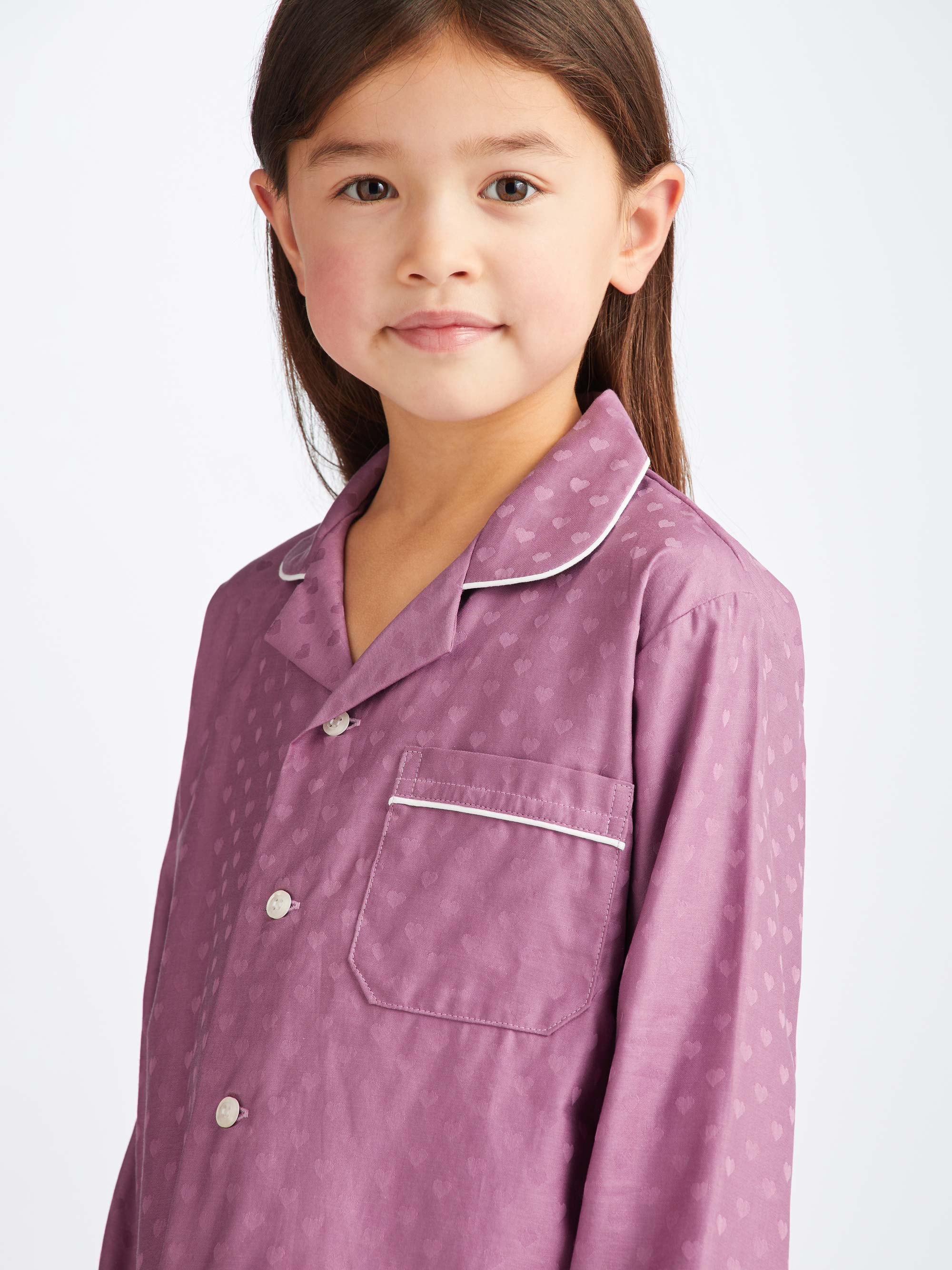 Kids' Pyjamas Kate 10 Cotton Jacquard Purple