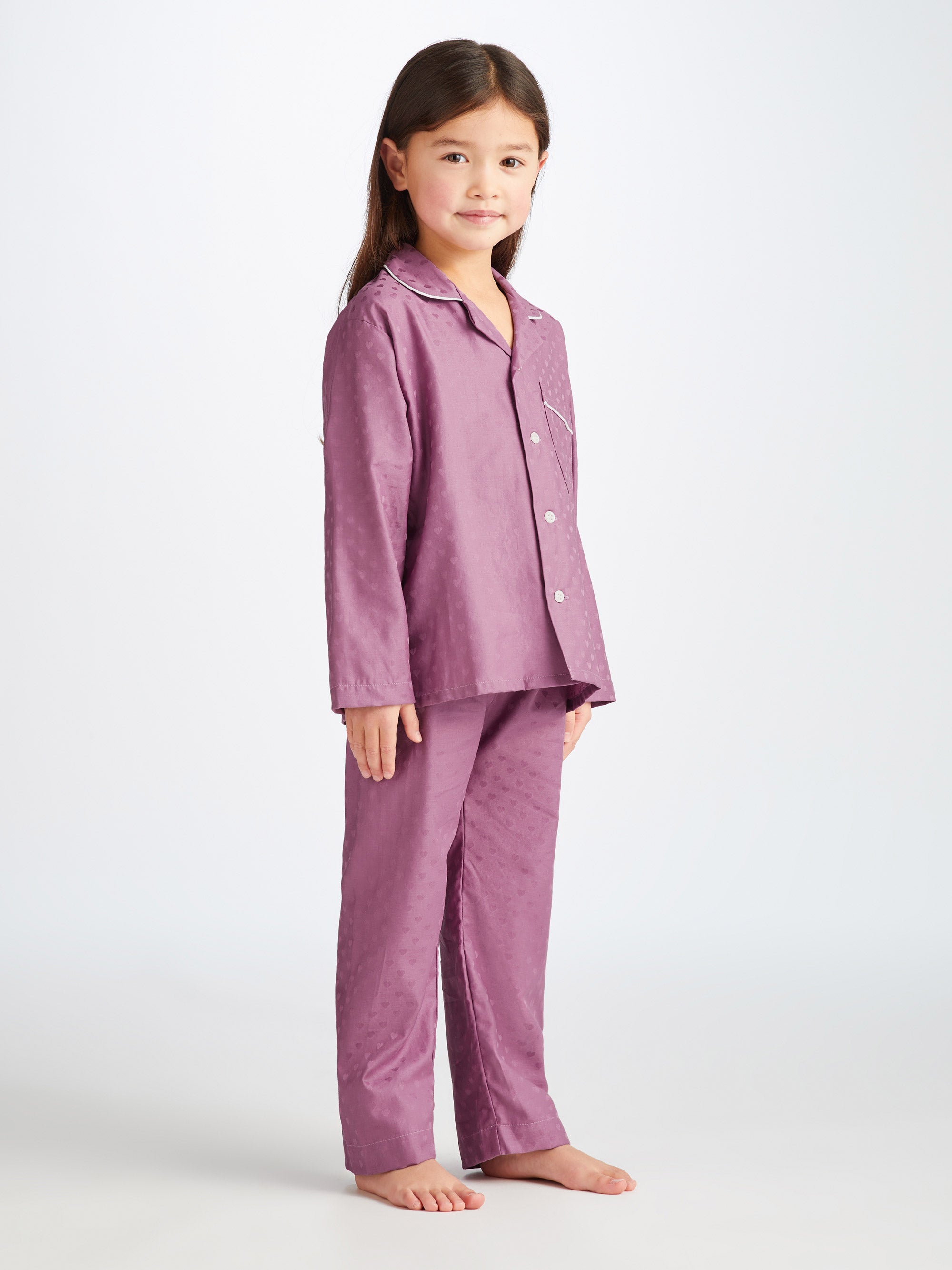 Kids' Pyjamas Kate 10 Cotton Jacquard Purple