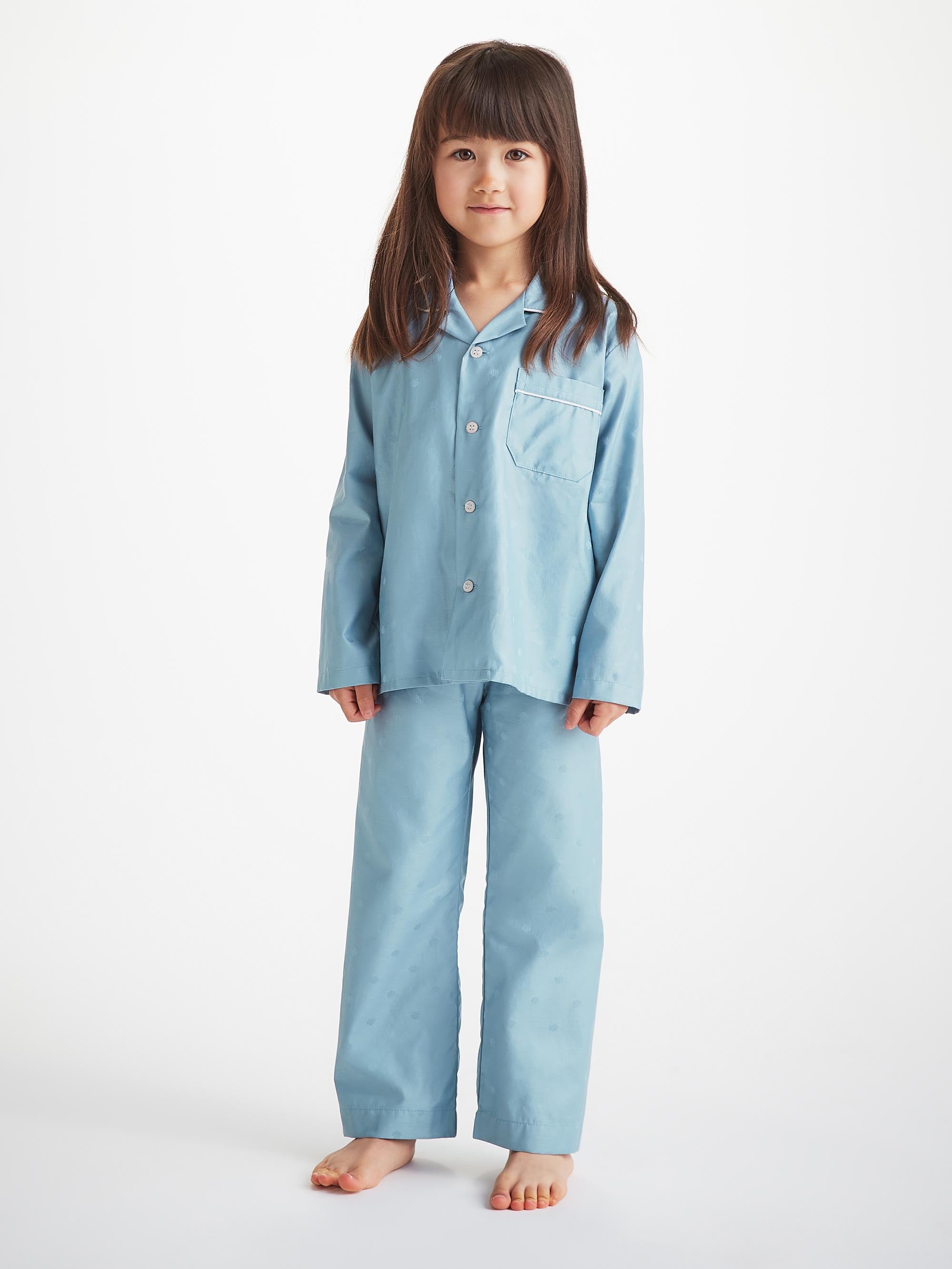 Kids' Pyjamas Kate 11 Jacquard Cotton Blue