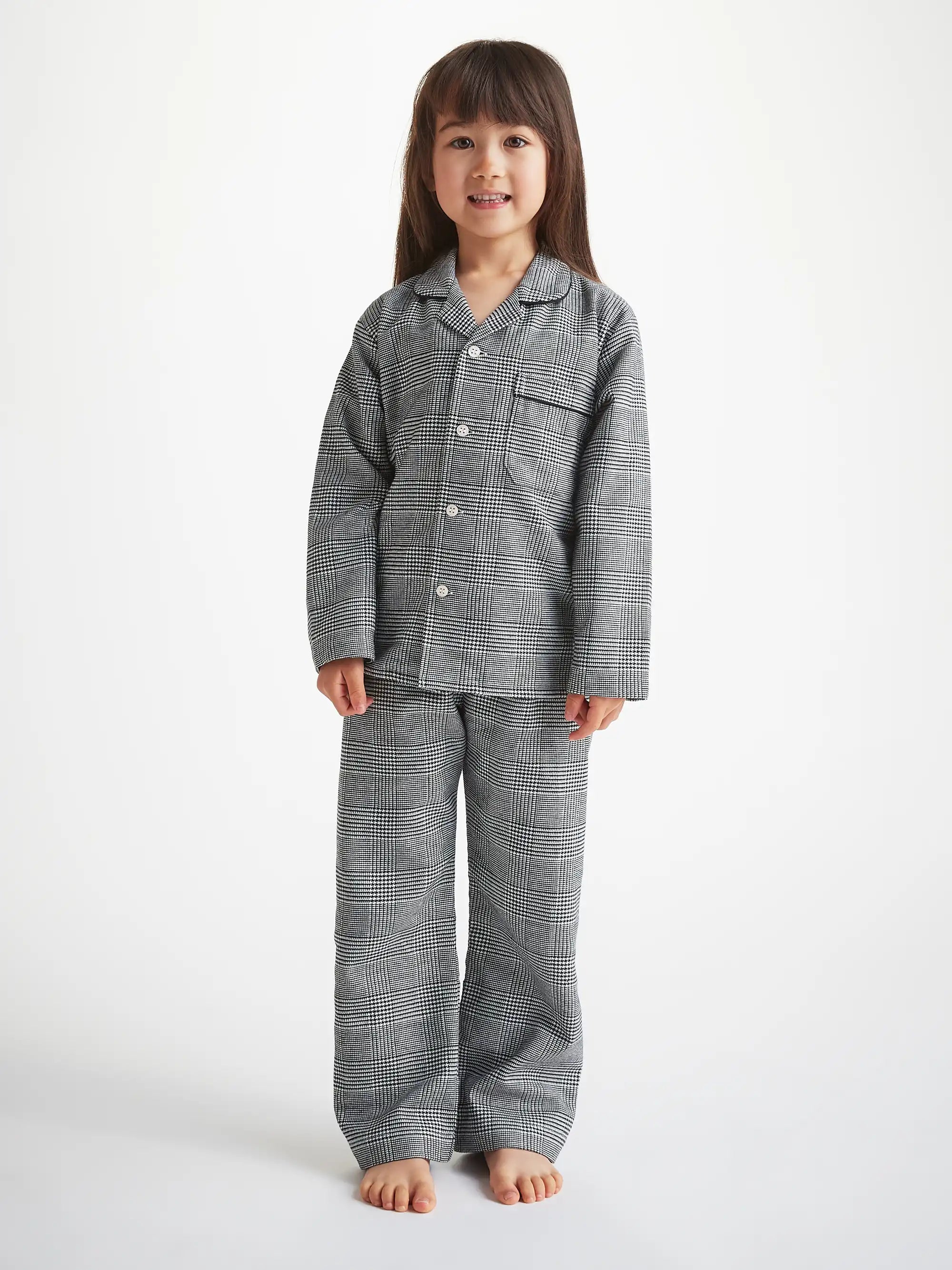 Kids' Pyjamas Kelburn 42 Brushed Cotton Black