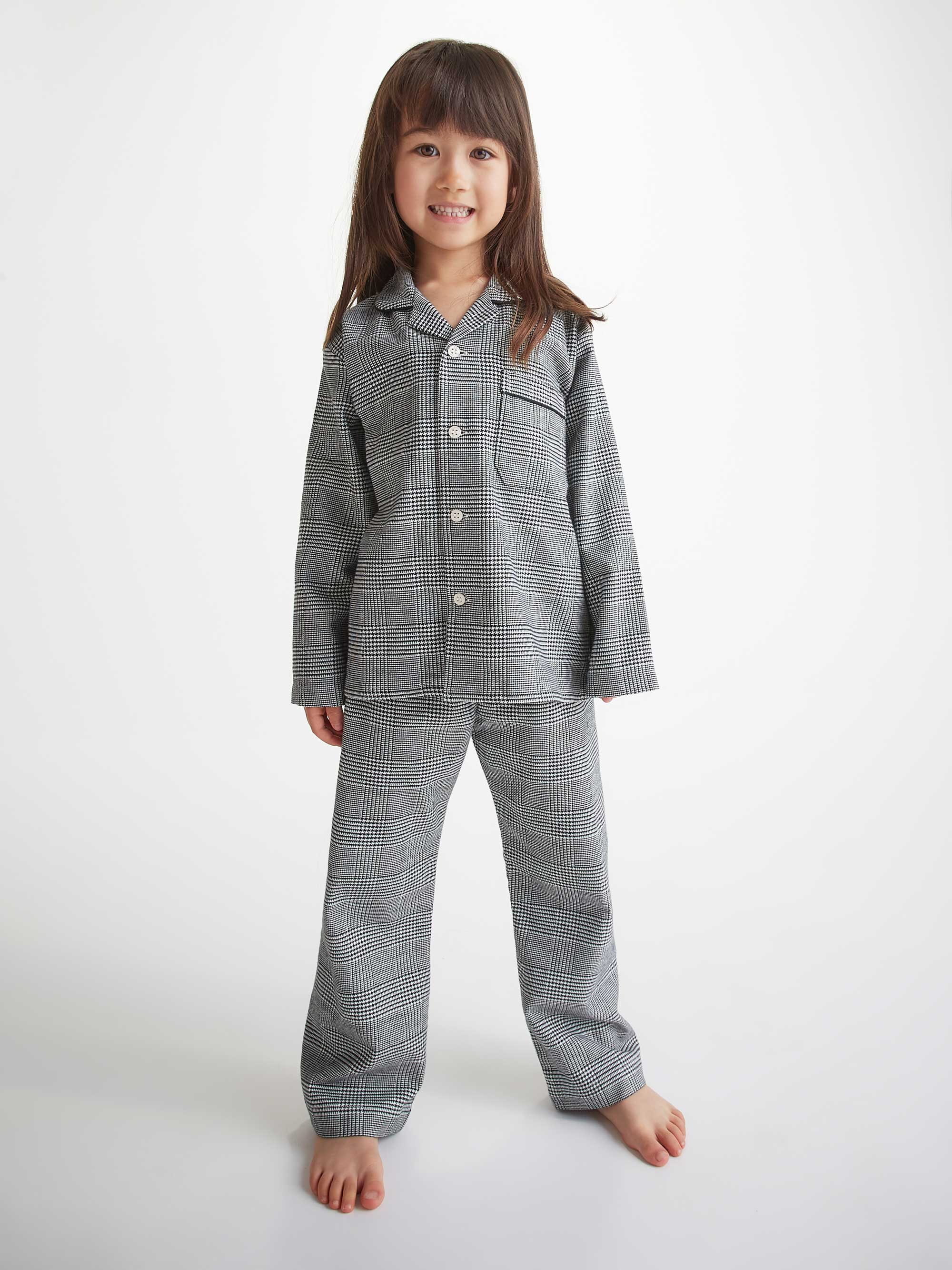 Kids' Pyjamas Kelburn 42 Brushed Cotton Black