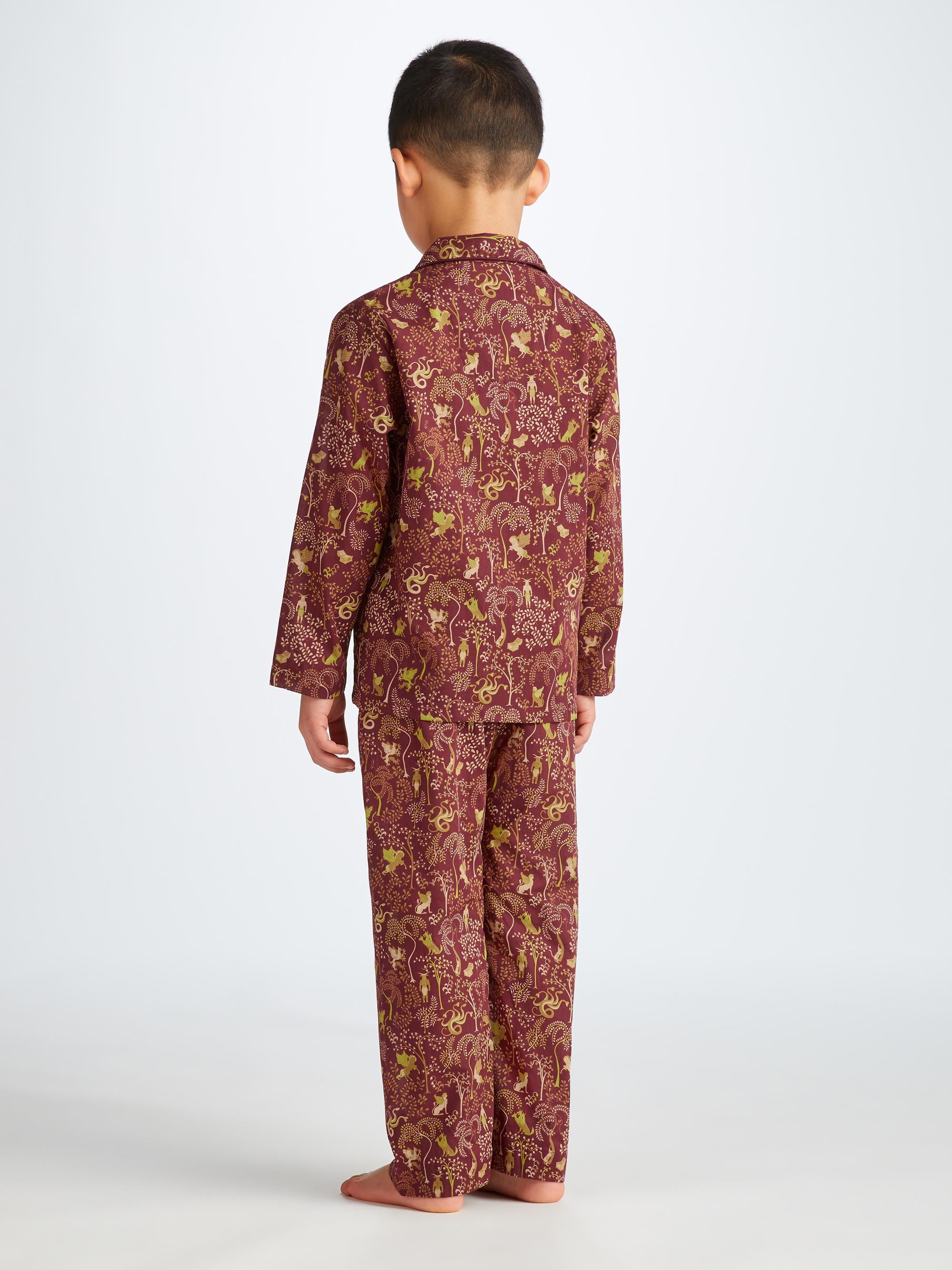 Kids' Pyjamas Ledbury 74 Cotton Batiste Burgundy