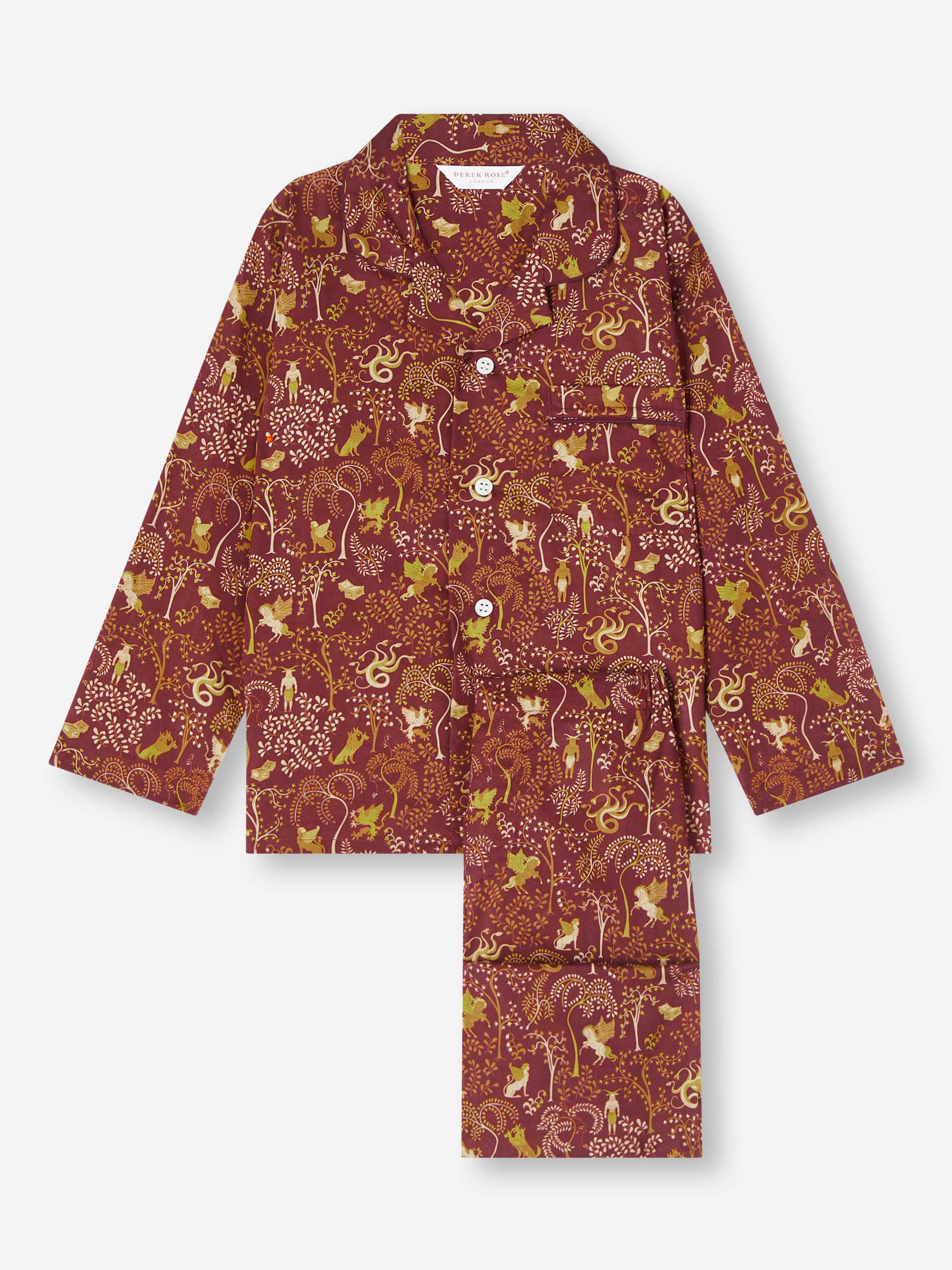 Kids' Pyjamas Ledbury 74 Cotton Batiste Burgundy