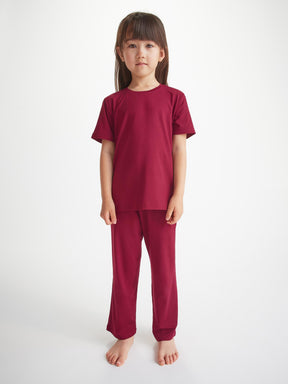 Kids' Lounge Set Lara Micro Modal Stretch Claret