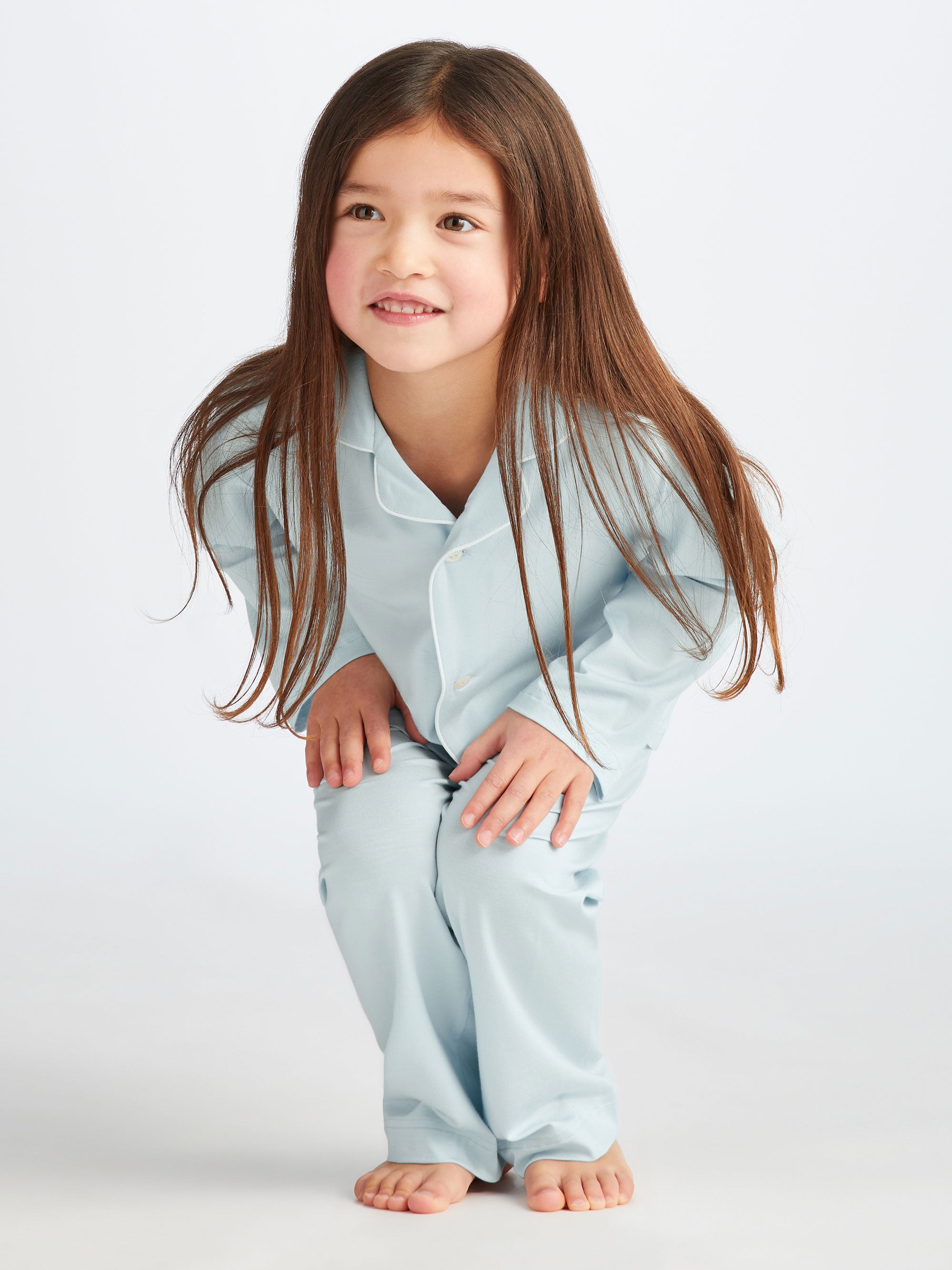 Kids' Pyjamas Basel Micro Modal Stretch Ice Blue