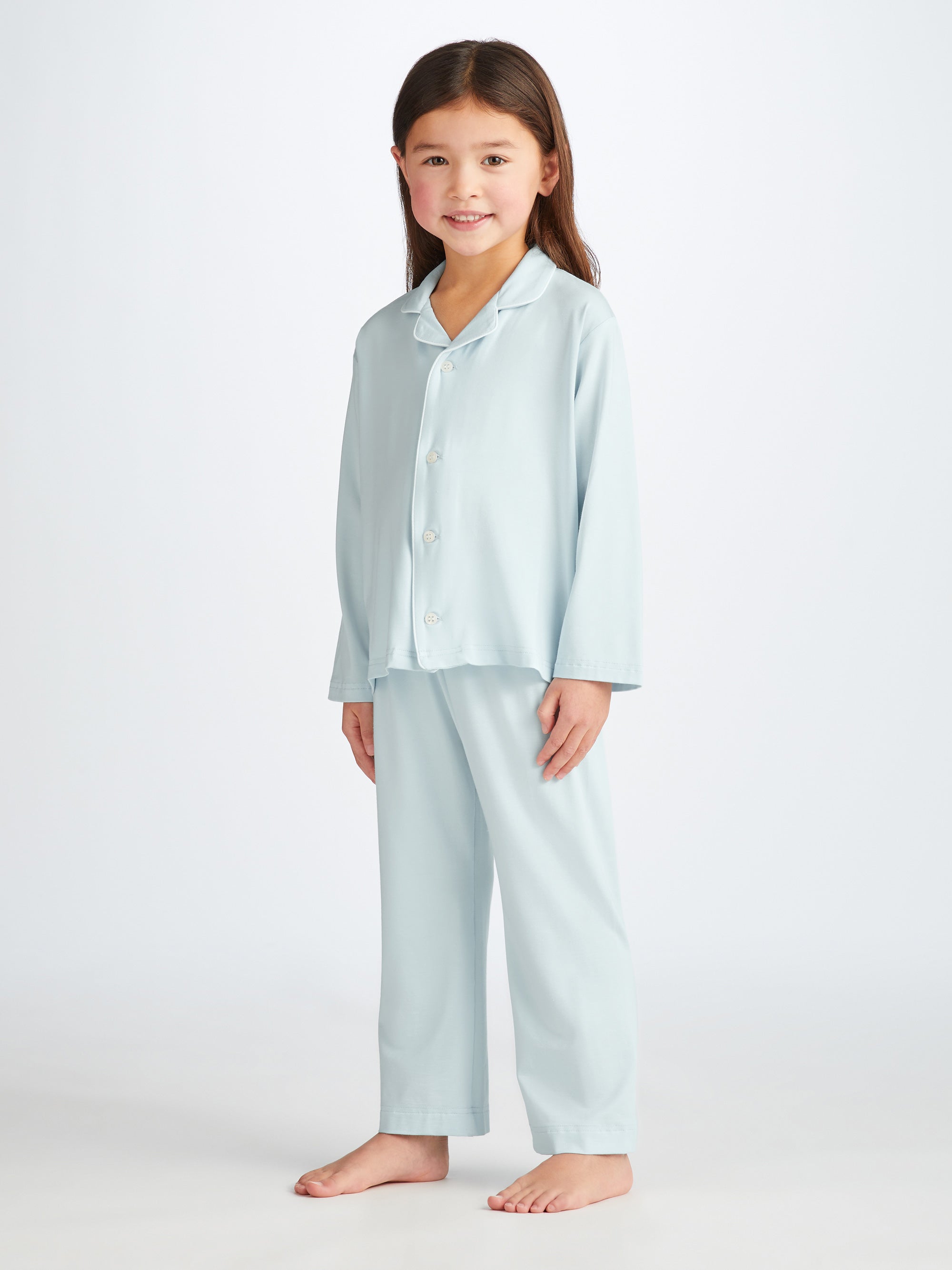 Kids' Pyjamas Basel Micro Modal Stretch Ice Blue