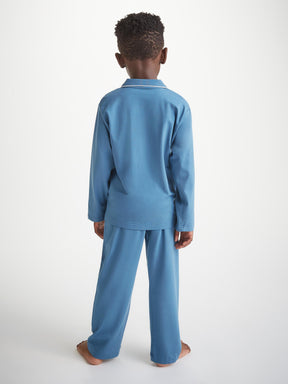 Kids' Pyjamas Basel Micro Modal Stretch Steel Blue