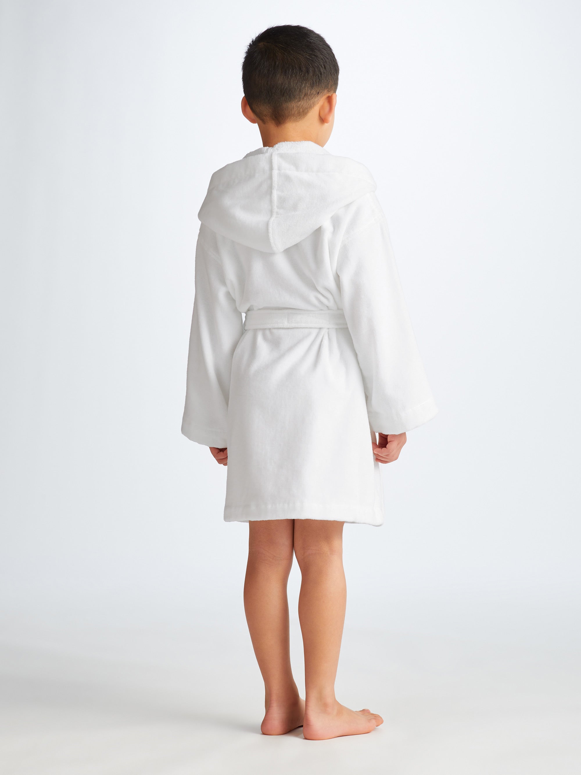 Kids' Bathrobe Triton 10 Terry Cotton White