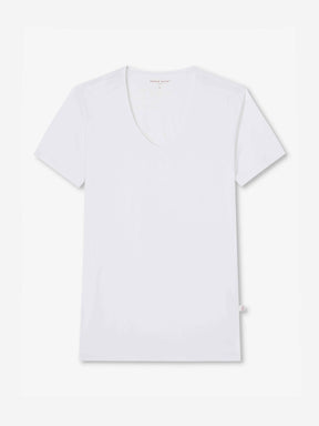 Men's Underwear V-Neck T-Shirt Jack Pima Cotton Stretch White