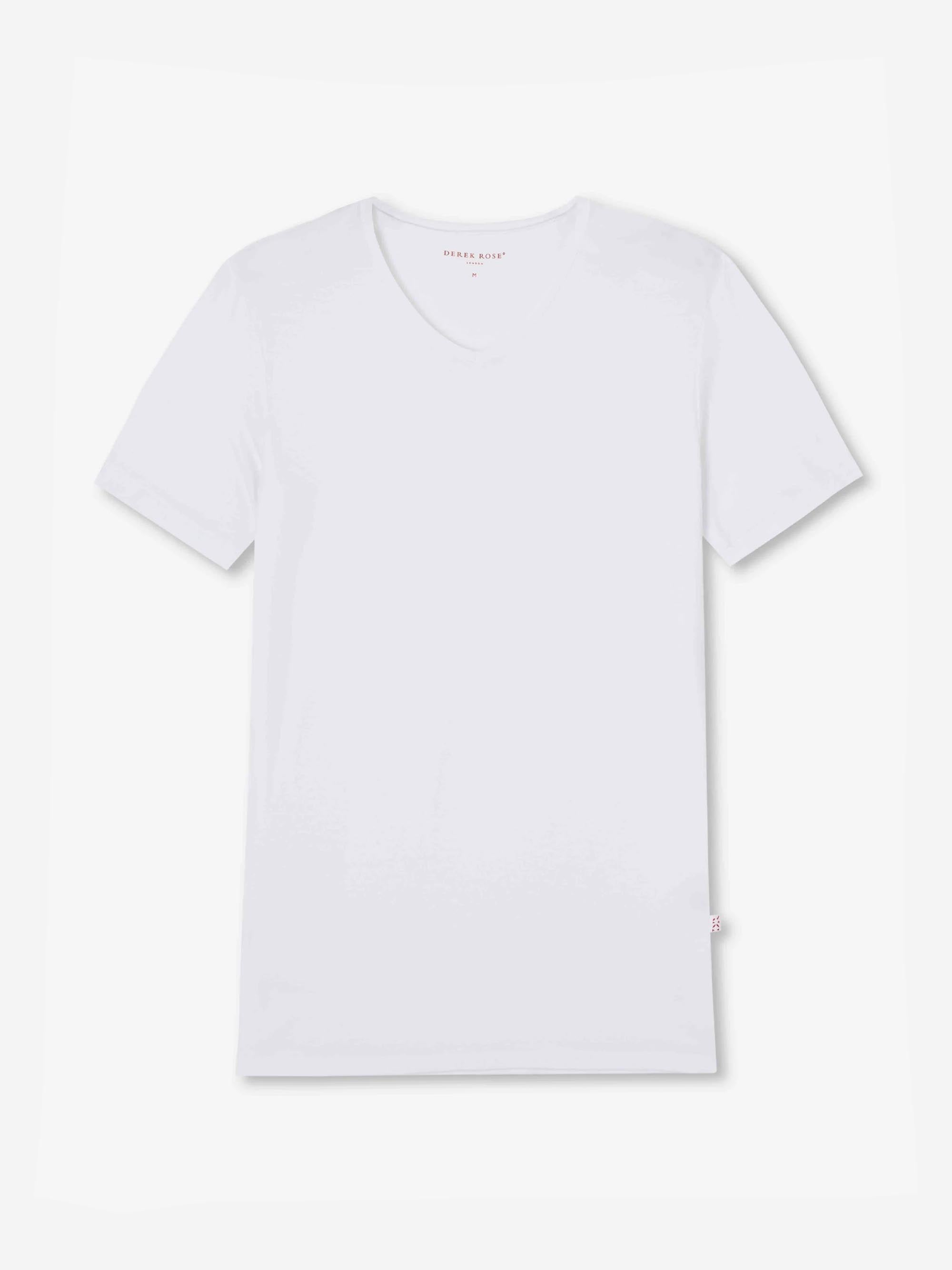 Men's Underwear V-Neck T-Shirt Alex Micro Modal Stretch White