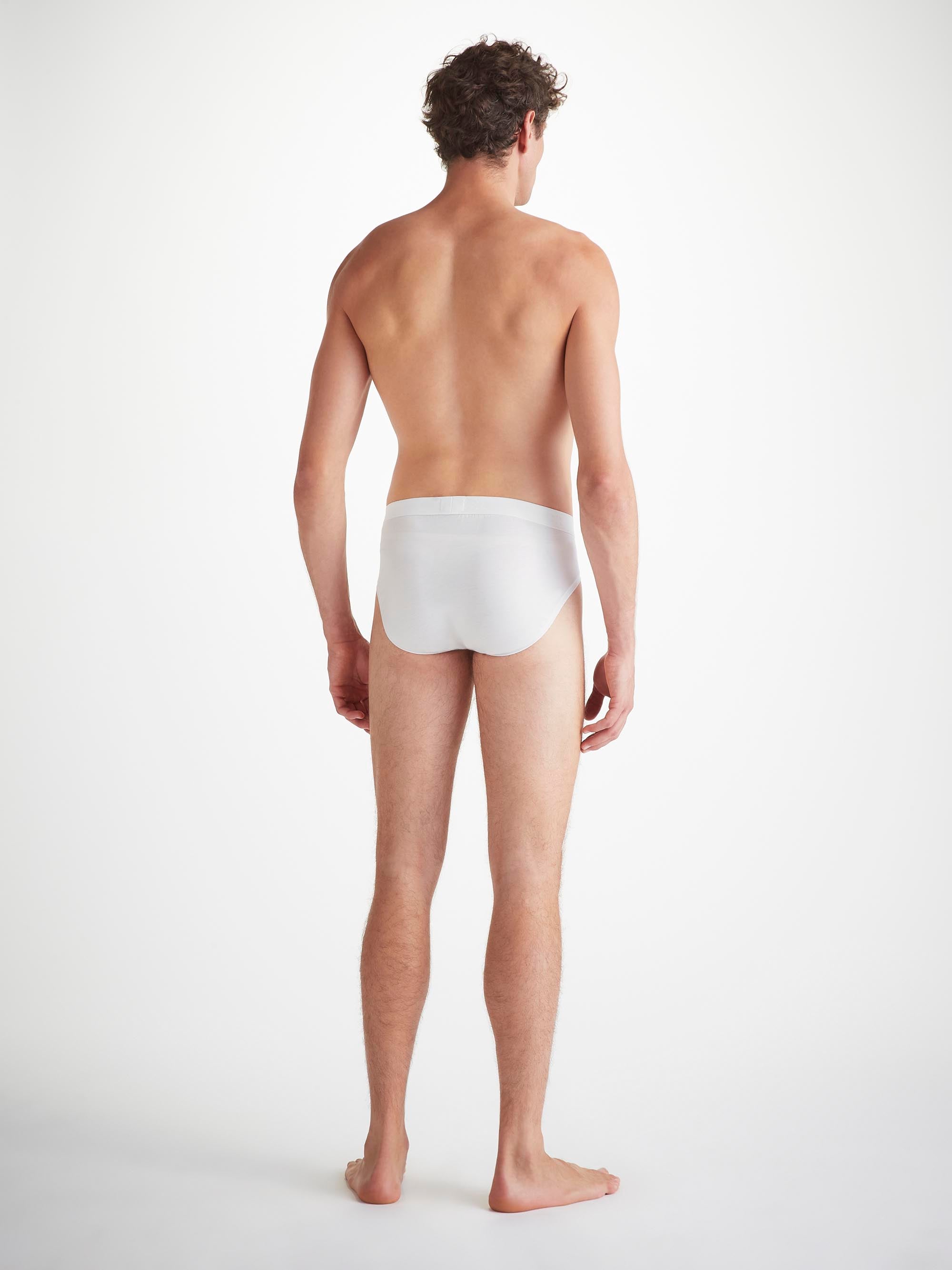 Men's Briefs Jack Pima Cotton Stretch White